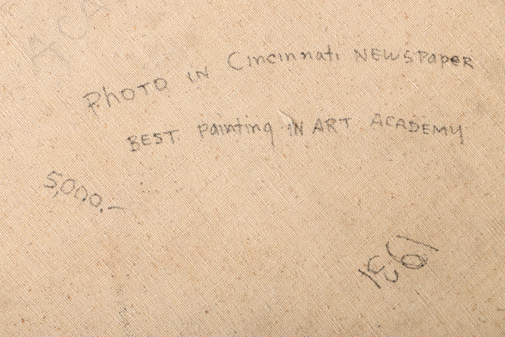 Albert Pels Oil Painting on Unstretched Canvas Portrait of a Woman