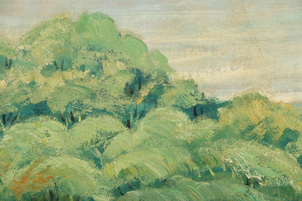 Albert Pels Oil Painting on Unstretched Canvas Ohio Landscape