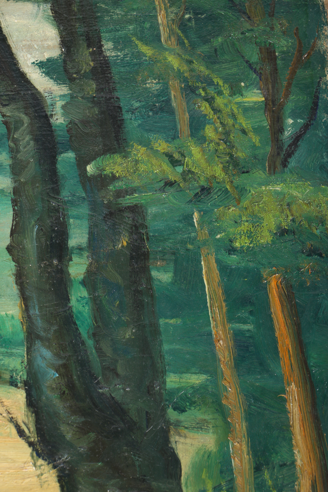 Albert Pels Oil Painting on Unstretched Canvas Ohio Landscape