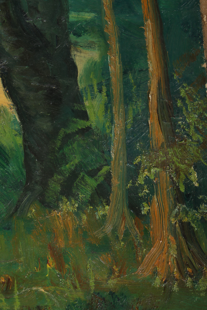 Albert Pels Oil Painting on Unstretched Canvas Ohio Landscape