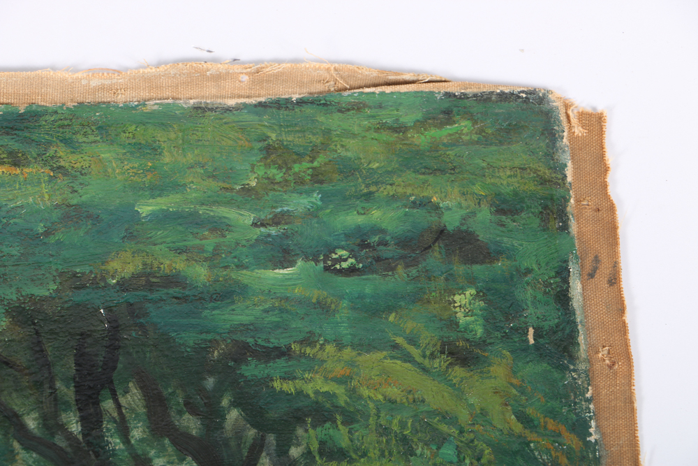 Albert Pels Oil Painting on Unstretched Canvas Ohio Landscape