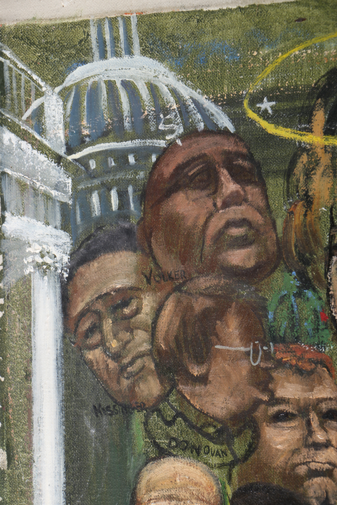 Albert Pels Oil Painting on Unstretched Canvas "The Mad King"