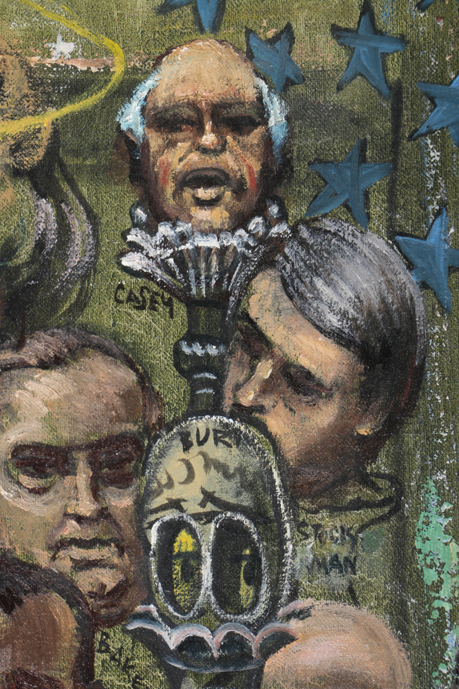 Albert Pels Oil Painting on Unstretched Canvas "The Mad King"