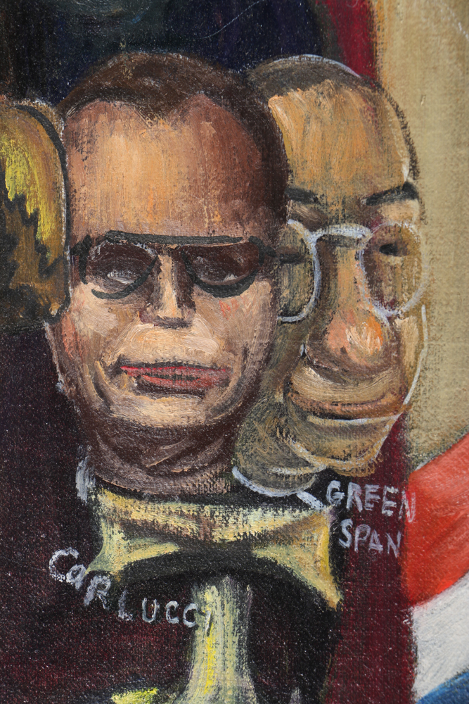 Albert Pels Oil Painting on Unstretched Canvas "The Mad King"