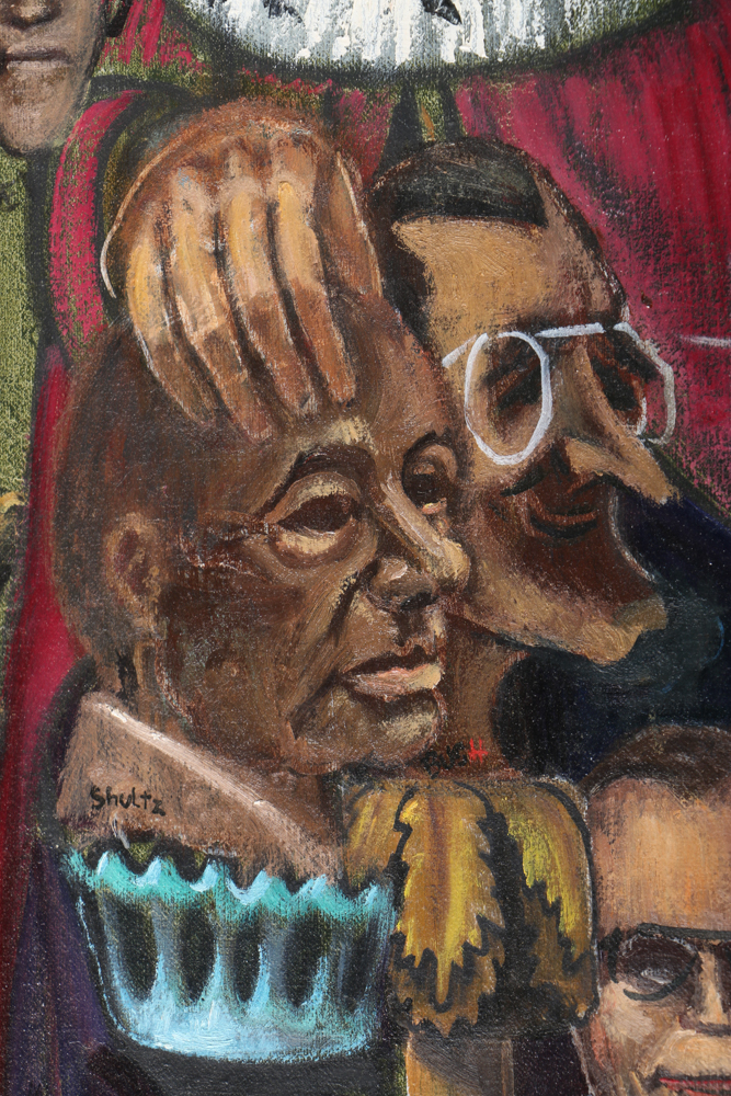 Albert Pels Oil Painting on Unstretched Canvas "The Mad King"