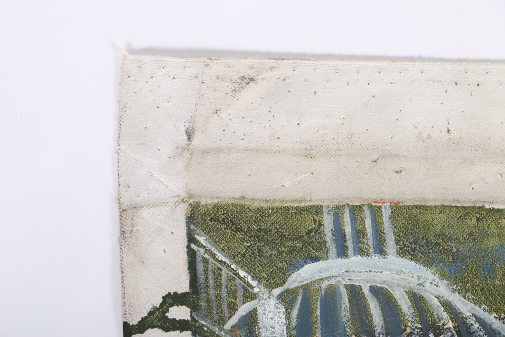 Albert Pels Oil Painting on Unstretched Canvas "The Mad King"