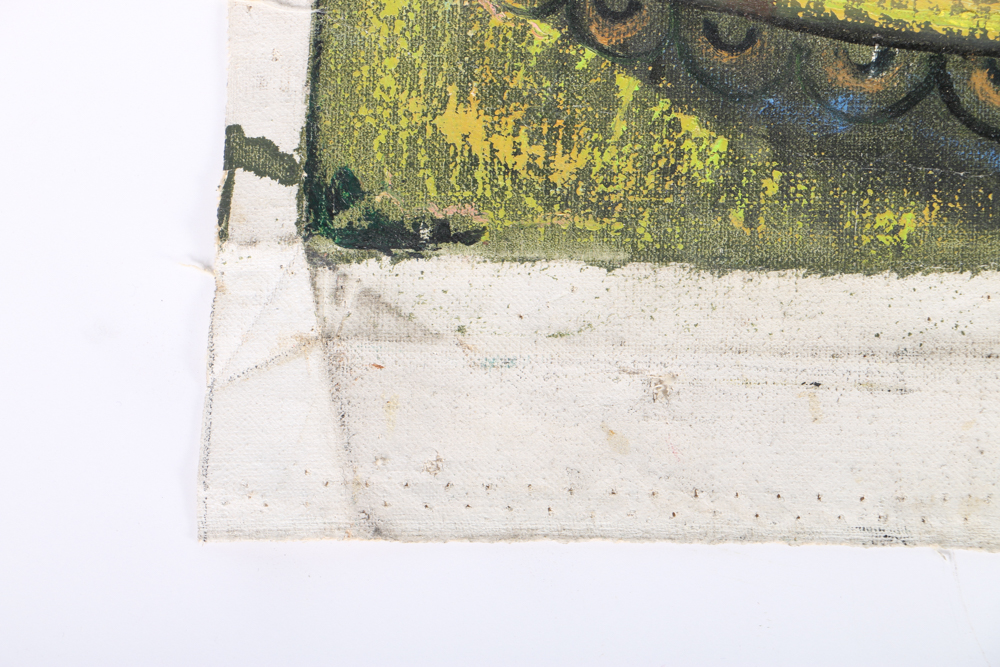 Albert Pels Oil Painting on Unstretched Canvas "The Mad King"