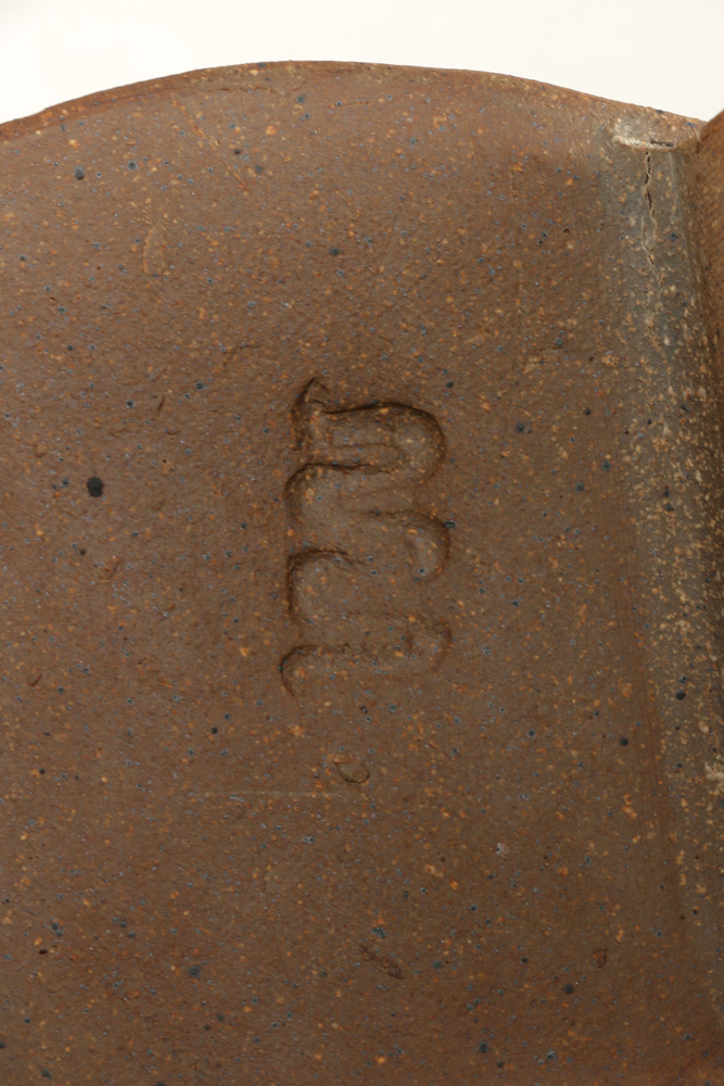 Brown and Black Earthenware Vase