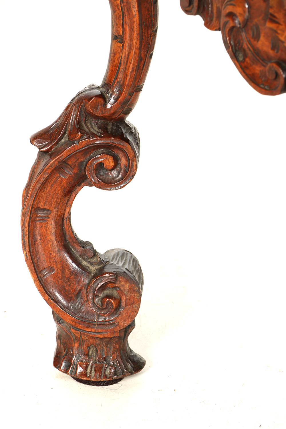 Mid 19th Century Victorian Rococo Revival Corner Chair