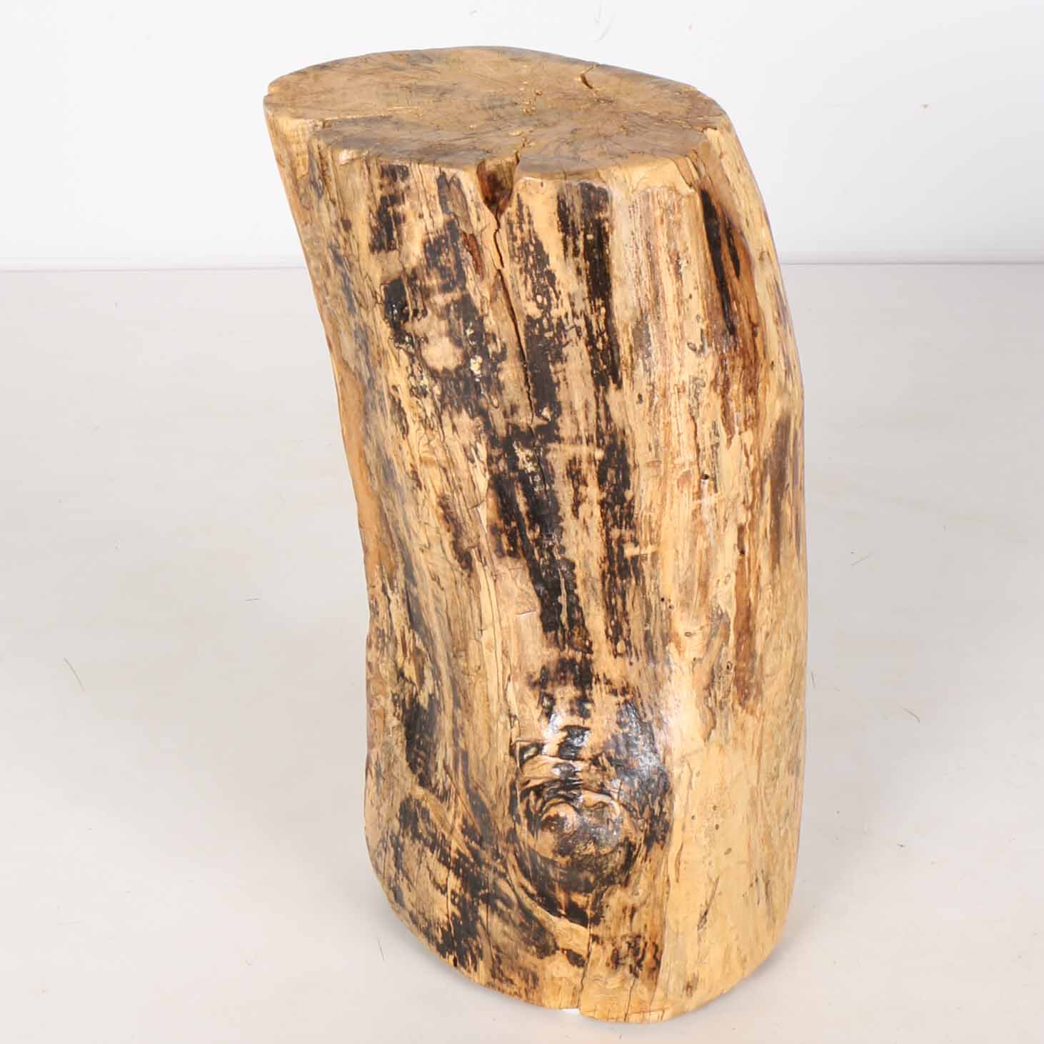 Natural Carved Wooden Base Sculpture