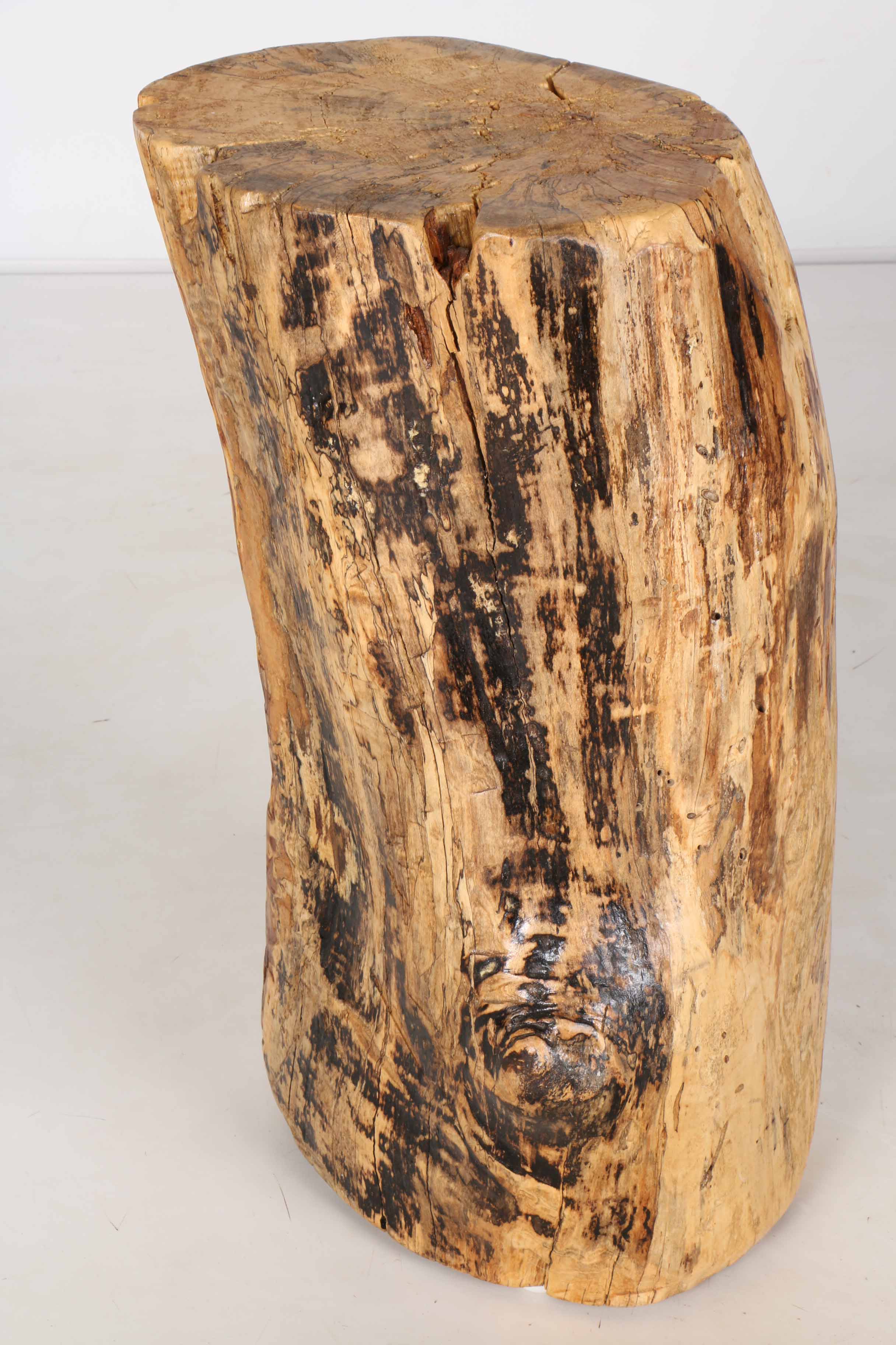 Natural Carved Wooden Base Sculpture