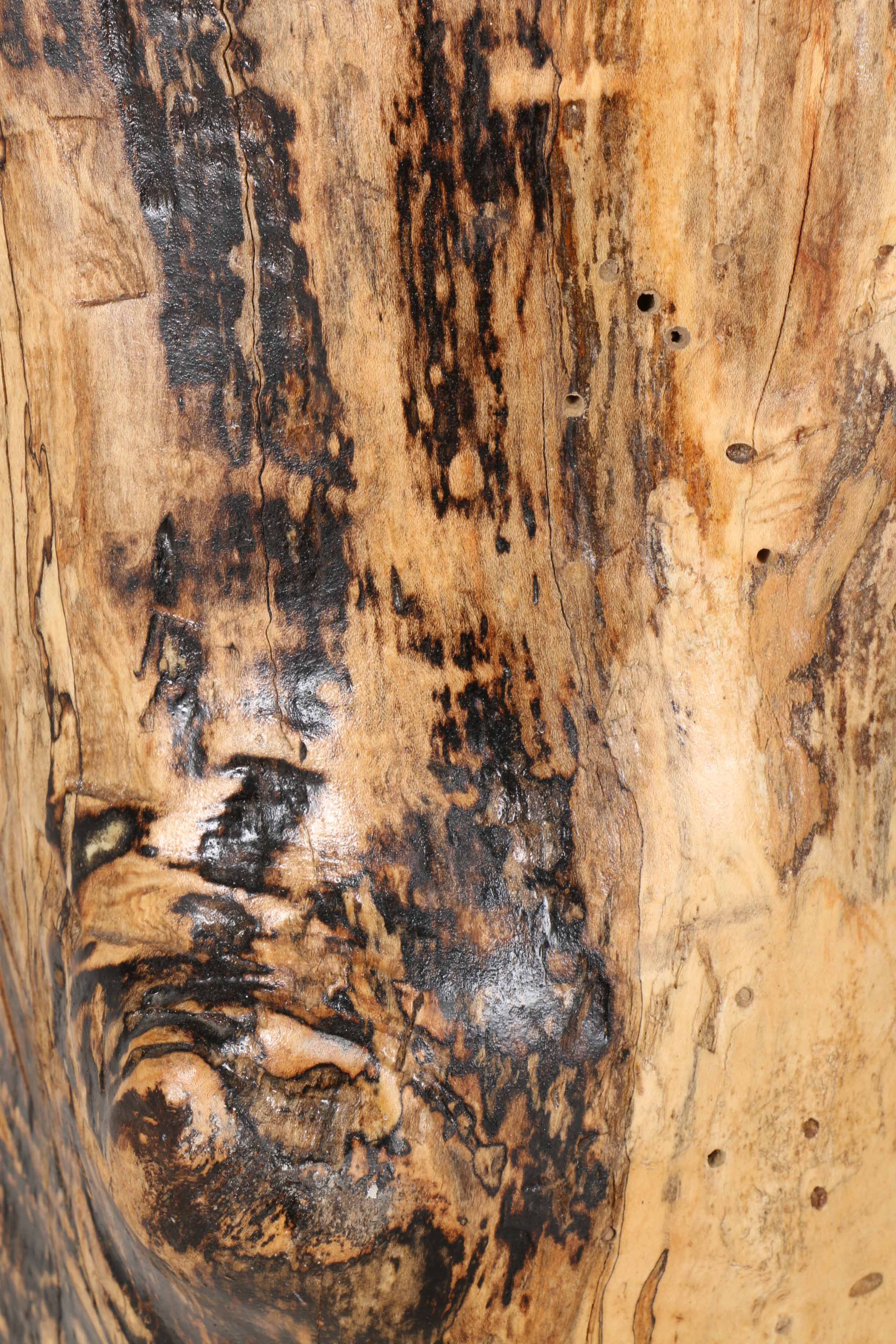 Natural Carved Wooden Base Sculpture