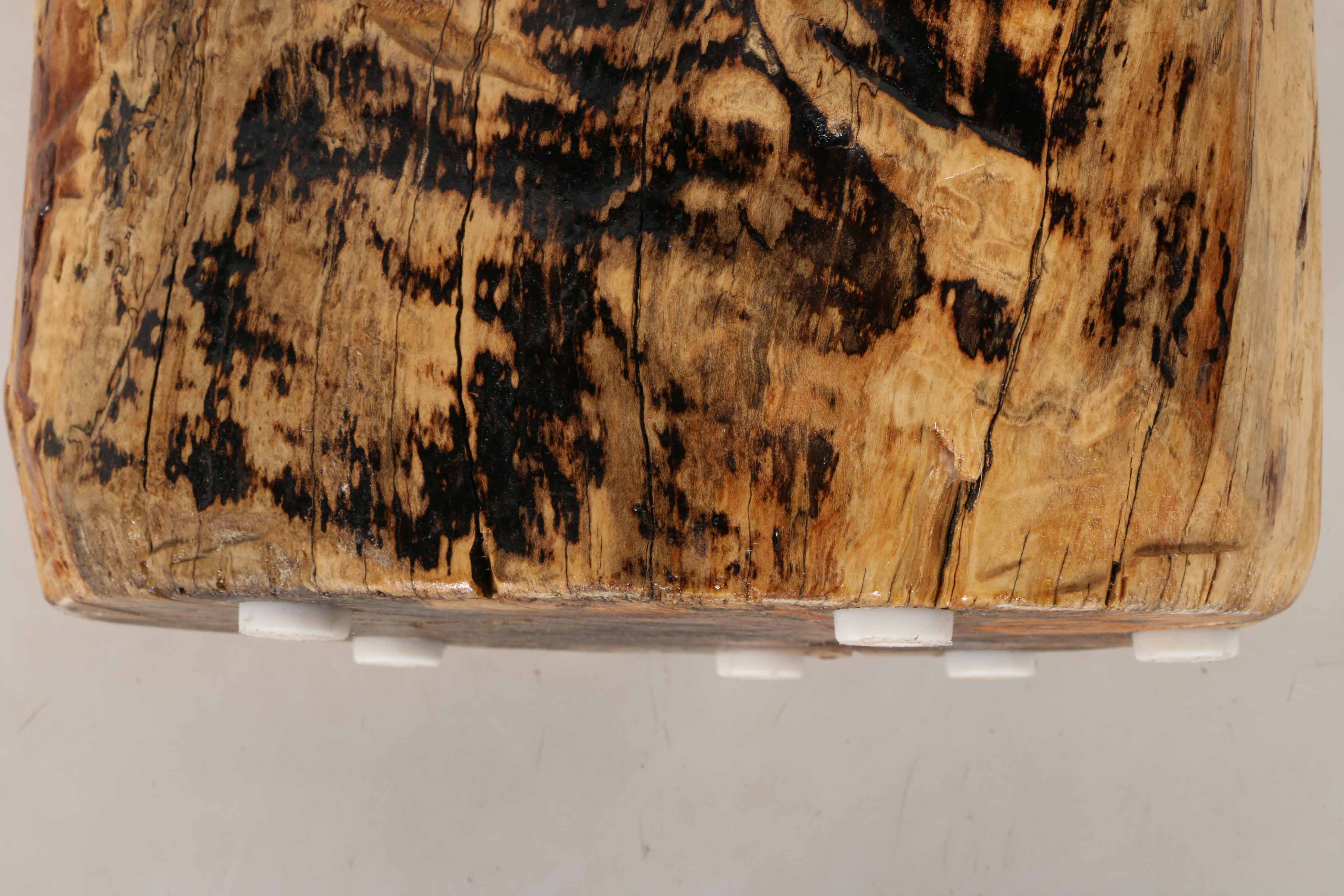 Natural Carved Wooden Base Sculpture