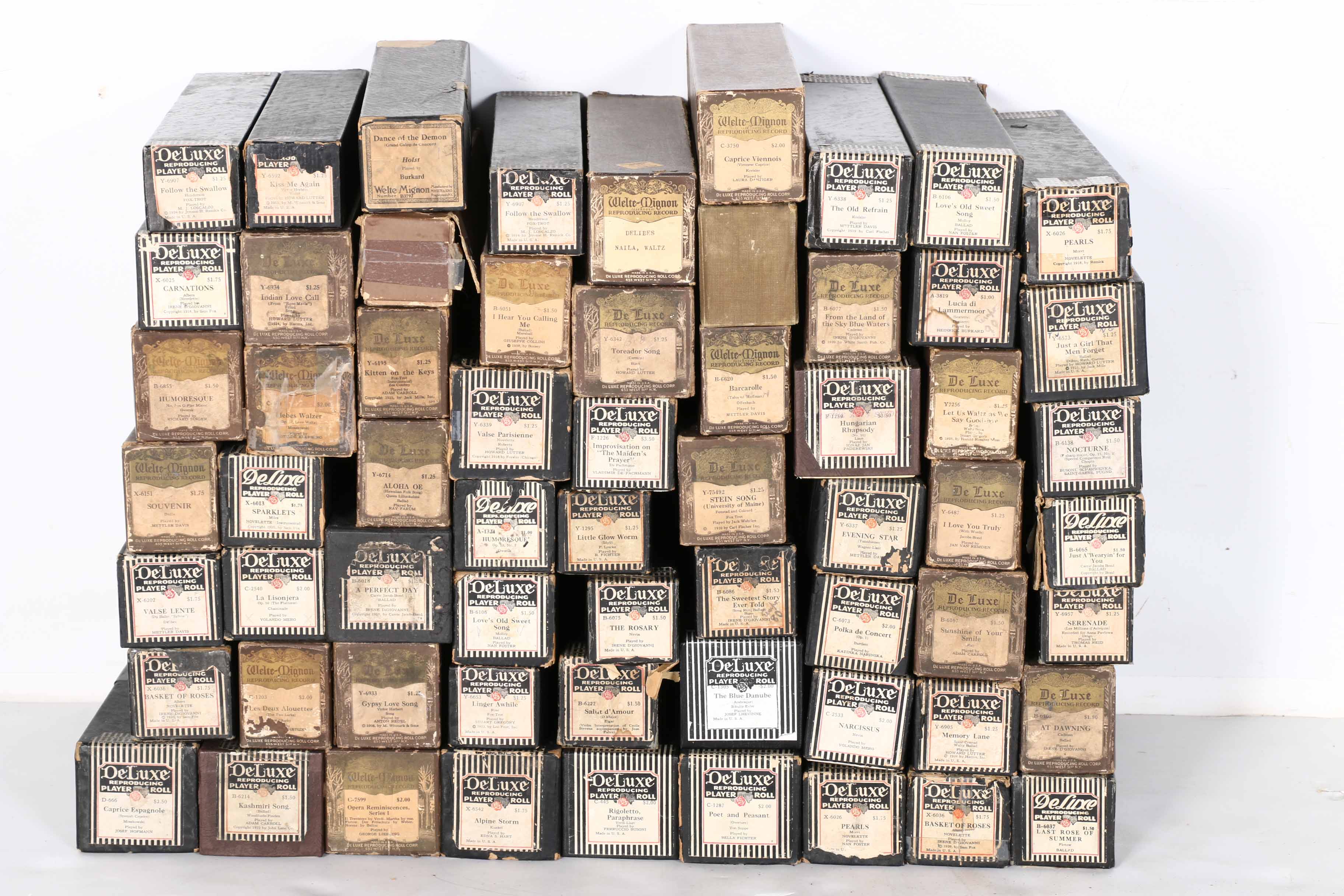 DeLuxe Player Piano Rolls