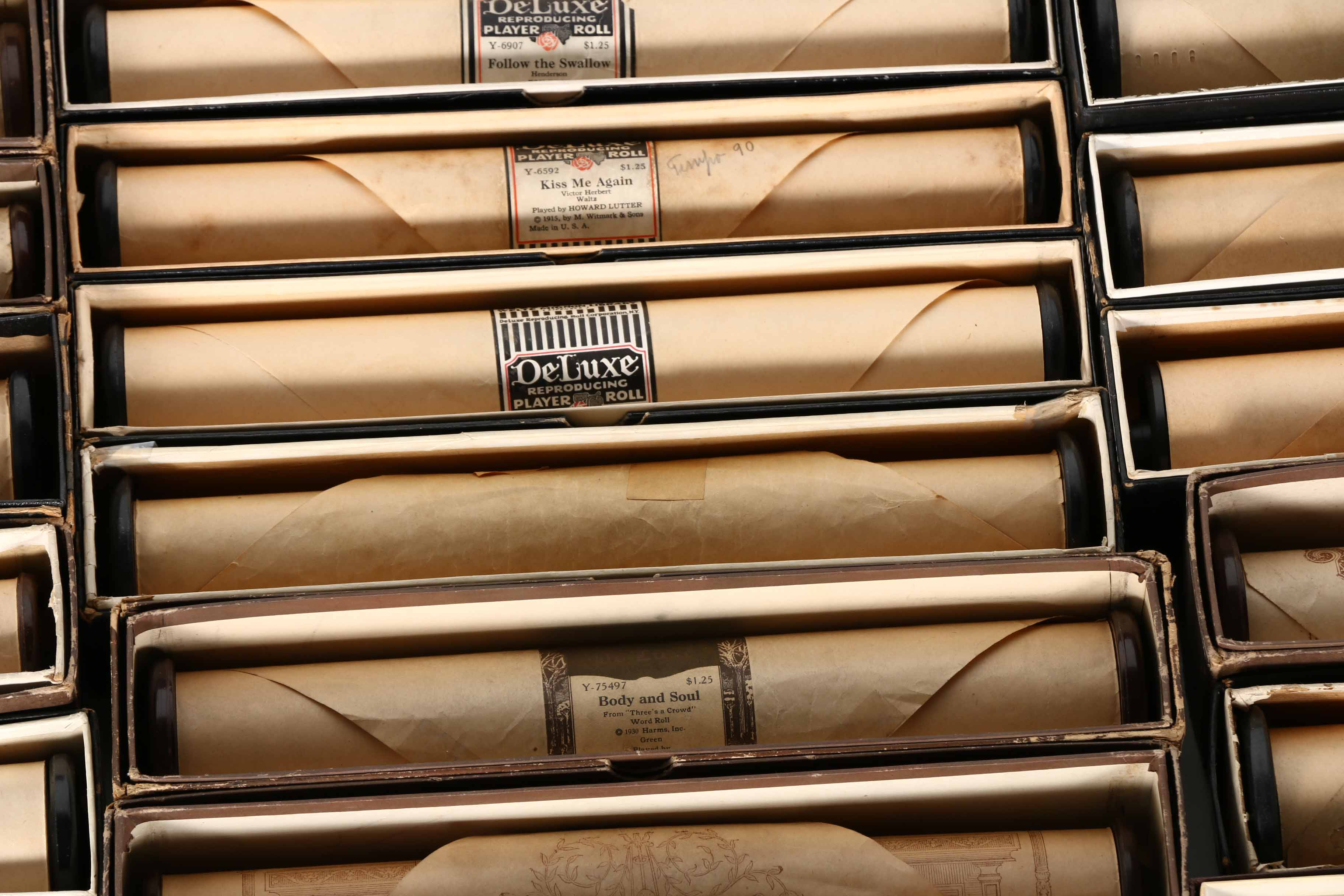 DeLuxe Player Piano Rolls