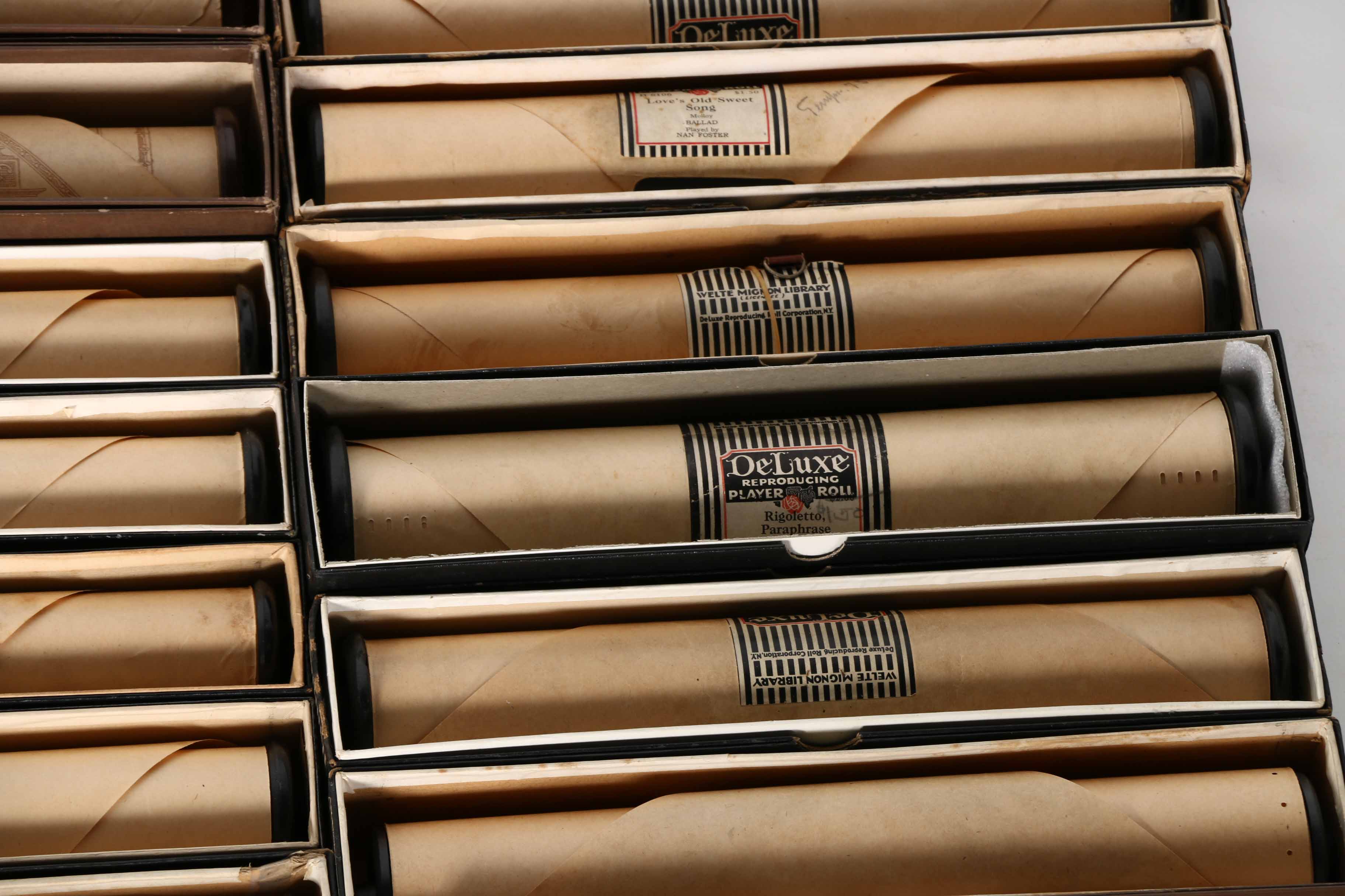 DeLuxe Player Piano Rolls