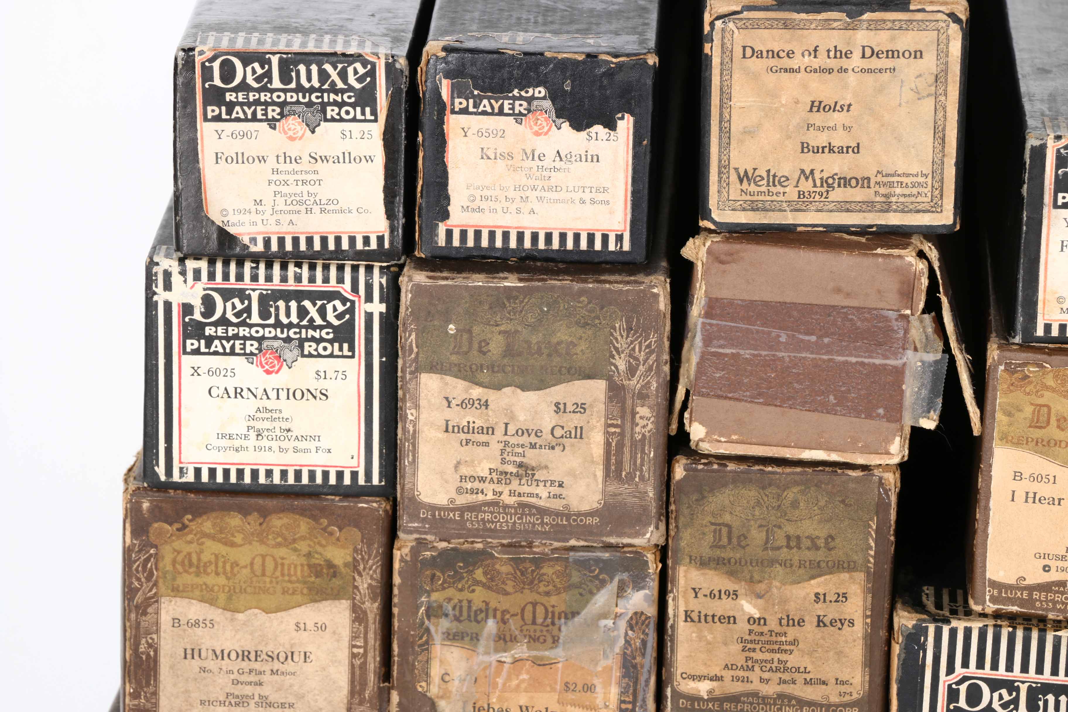 DeLuxe Player Piano Rolls