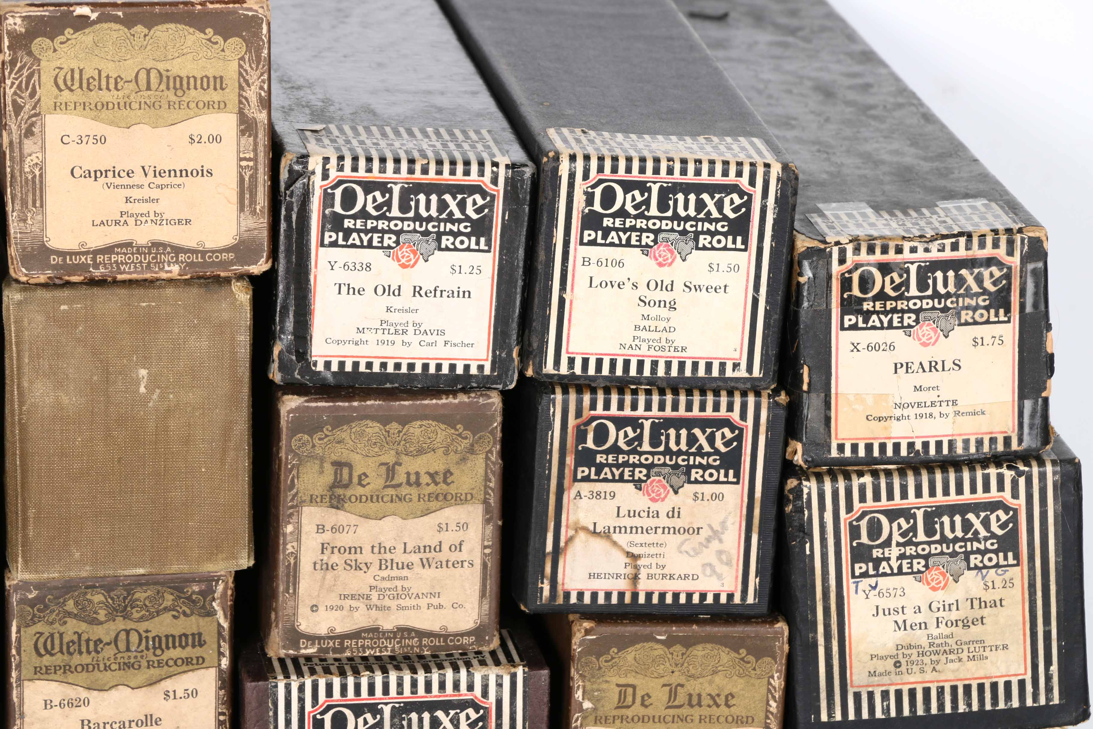 DeLuxe Player Piano Rolls
