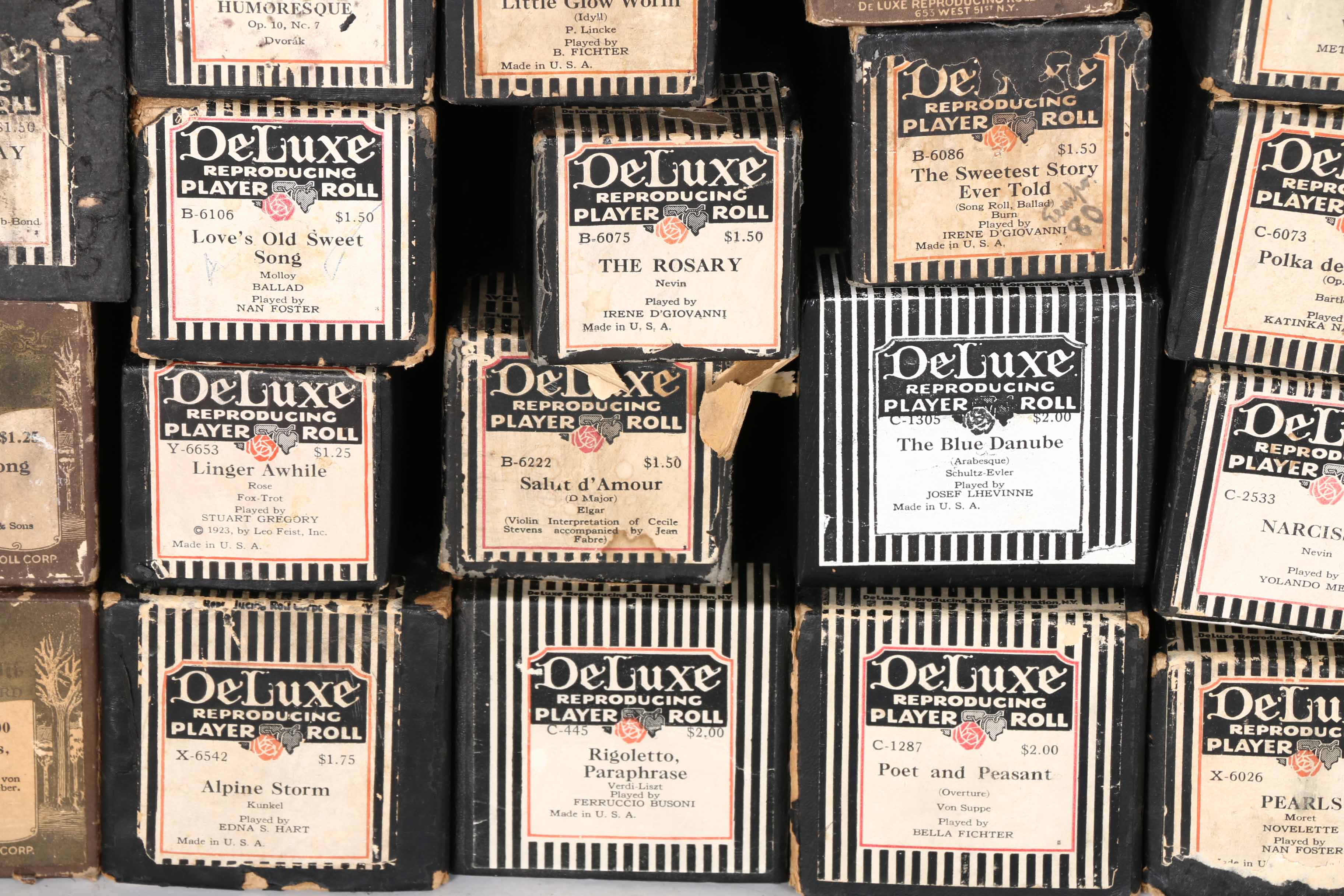 DeLuxe Player Piano Rolls