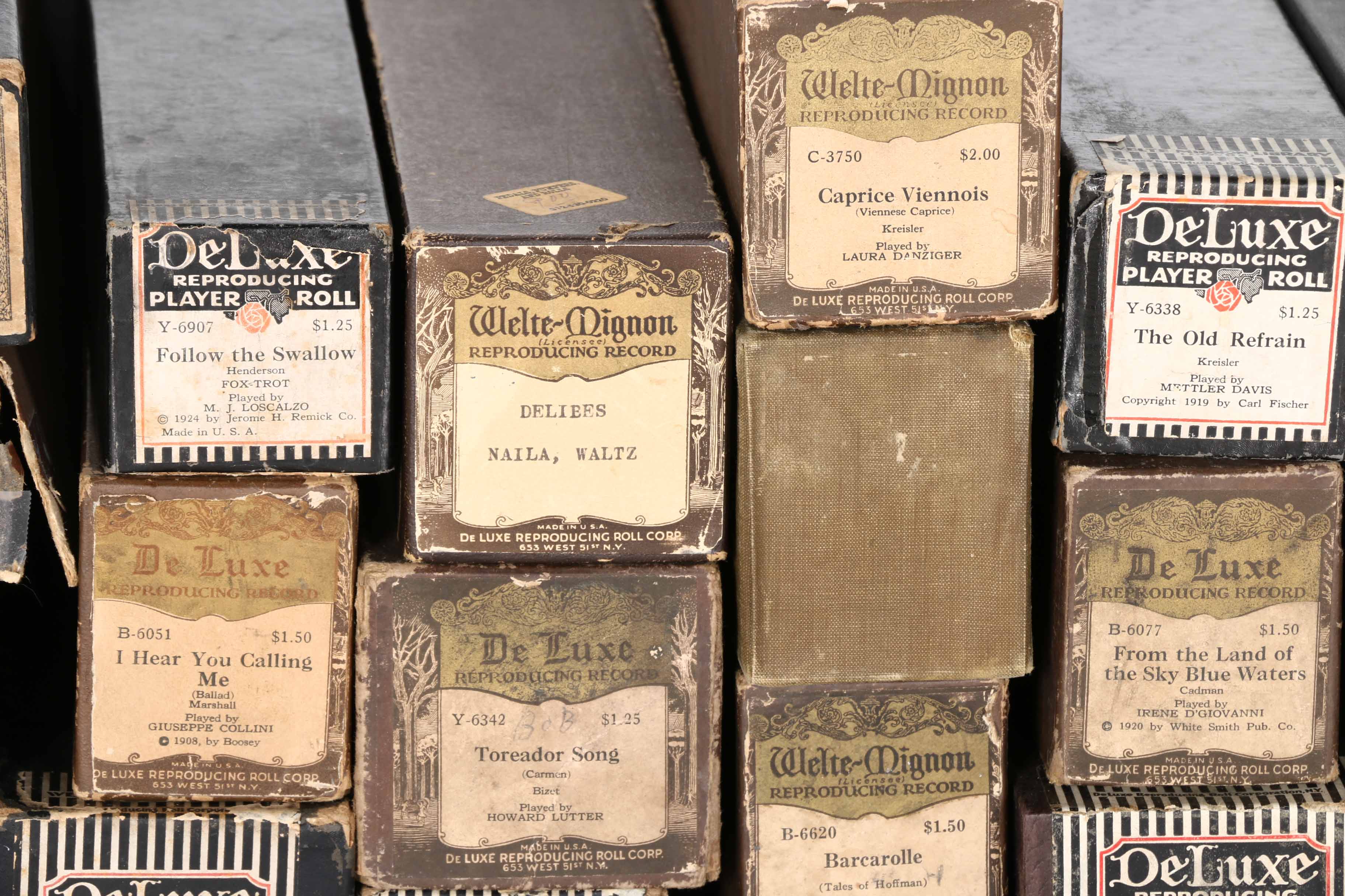 DeLuxe Player Piano Rolls