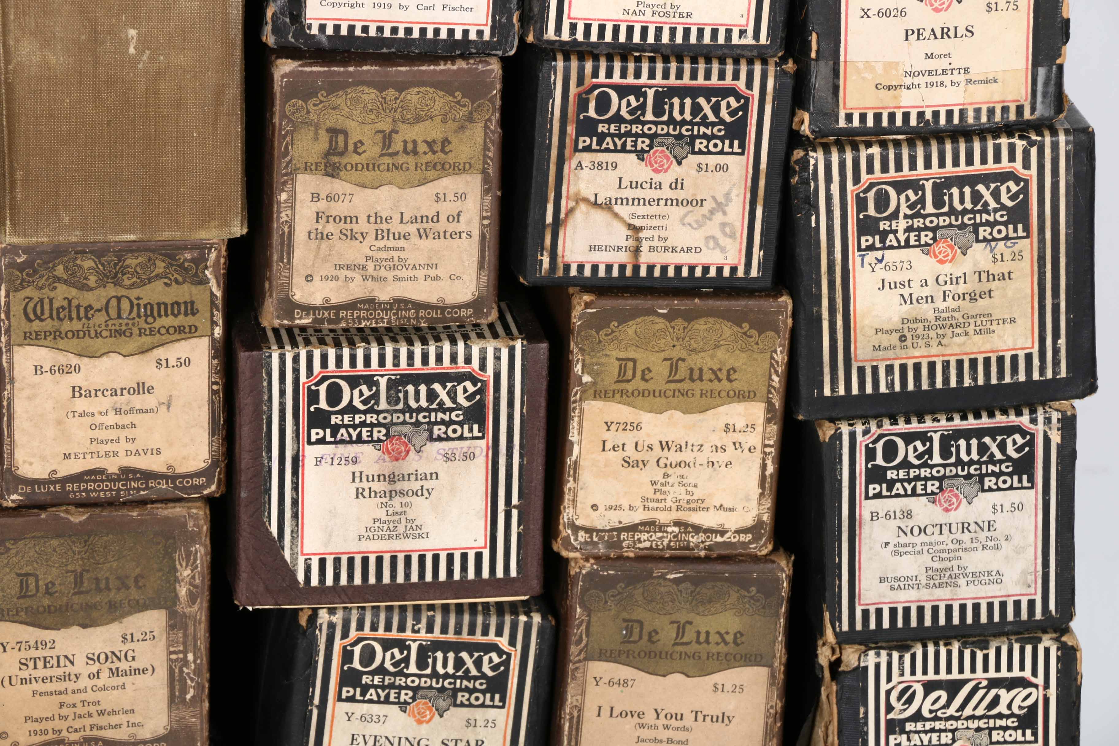 DeLuxe Player Piano Rolls