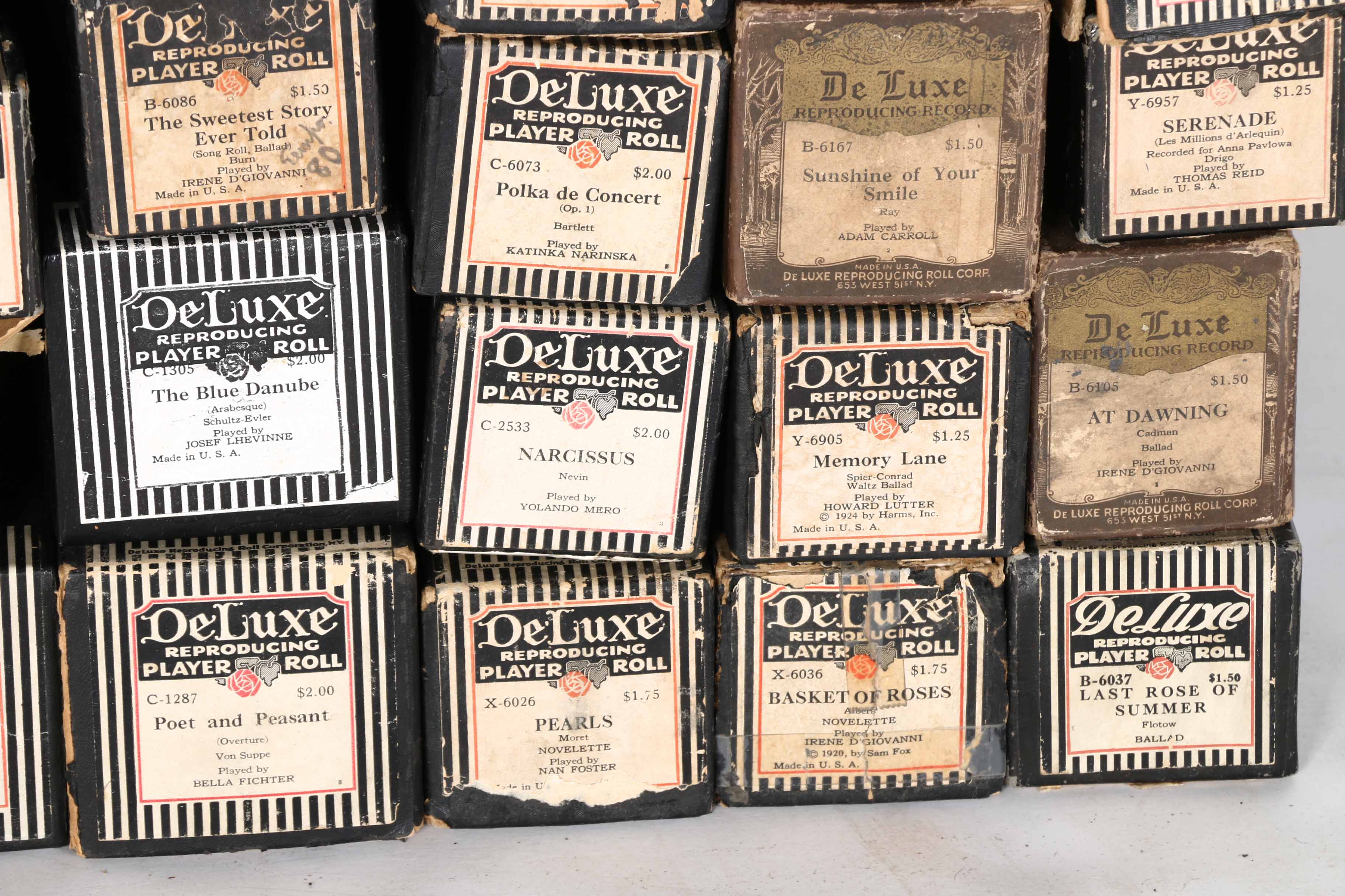 DeLuxe Player Piano Rolls