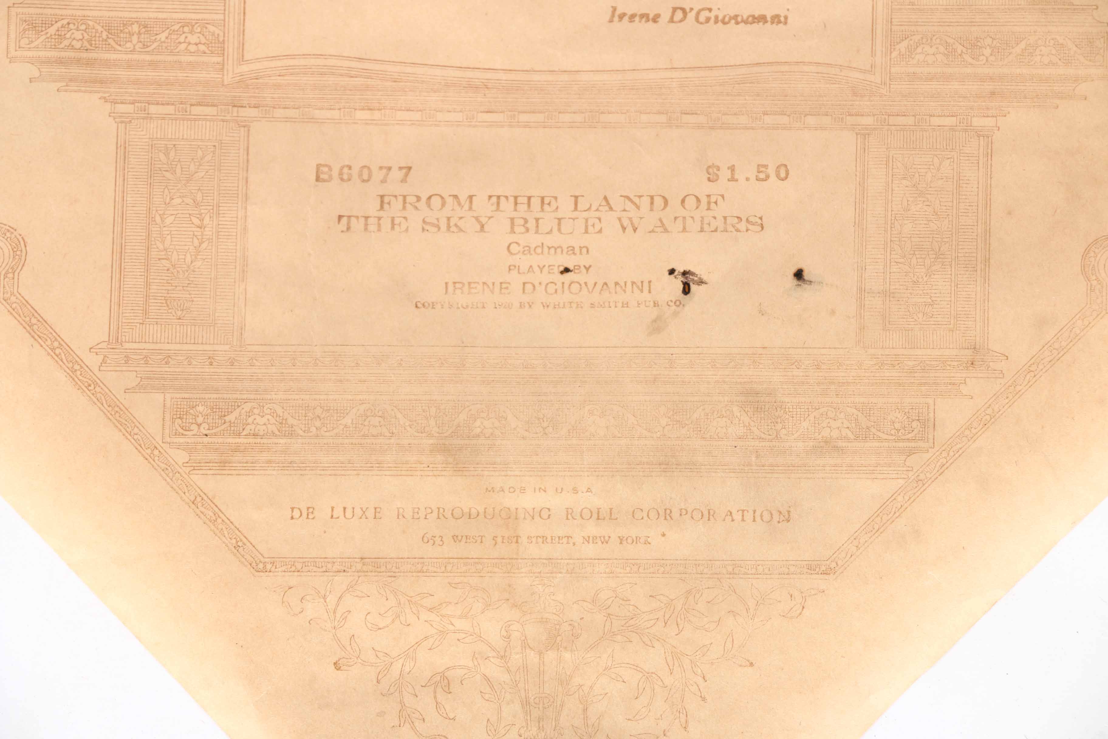 DeLuxe Player Piano Rolls