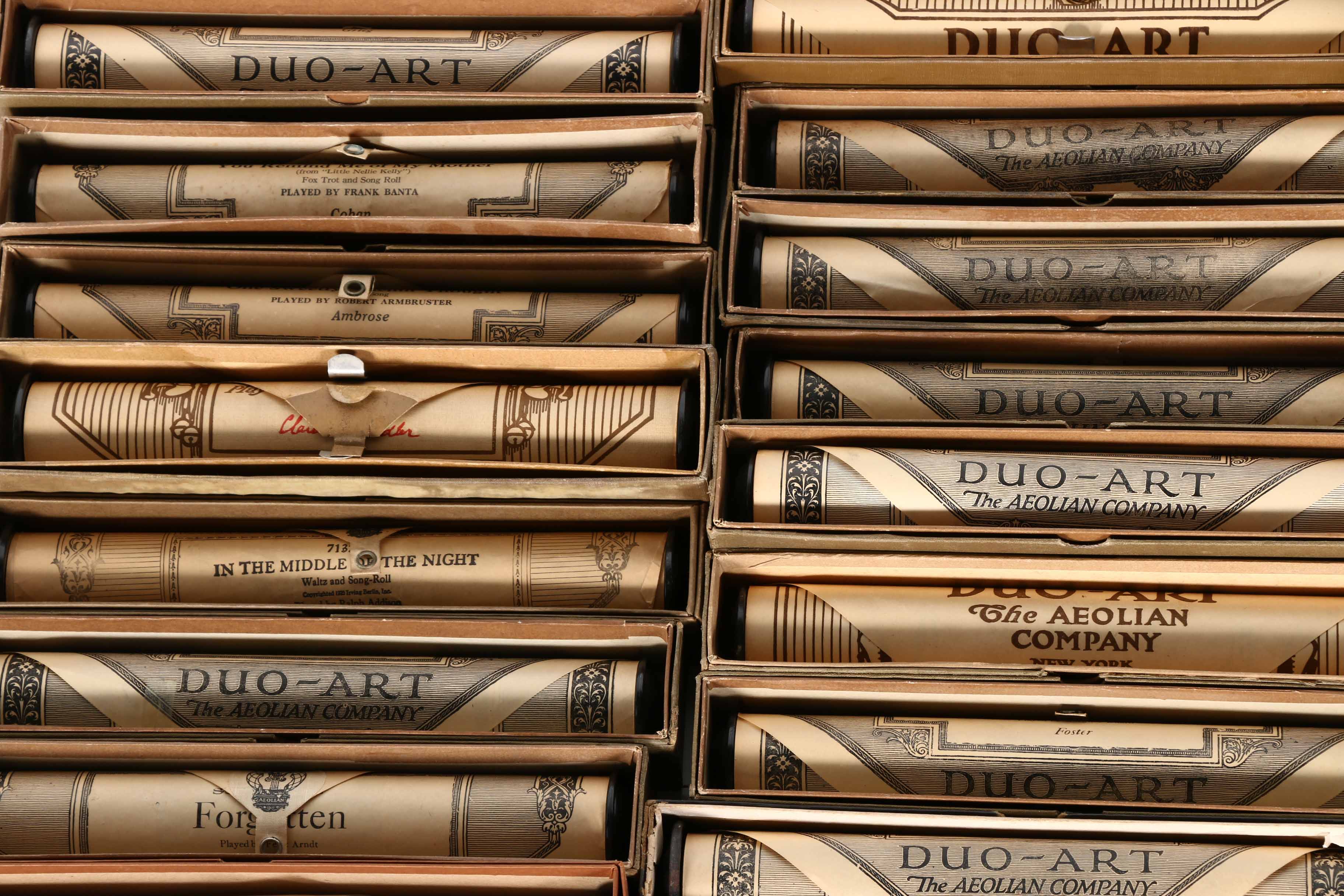 Duo-Art Player Piano Music Rolls