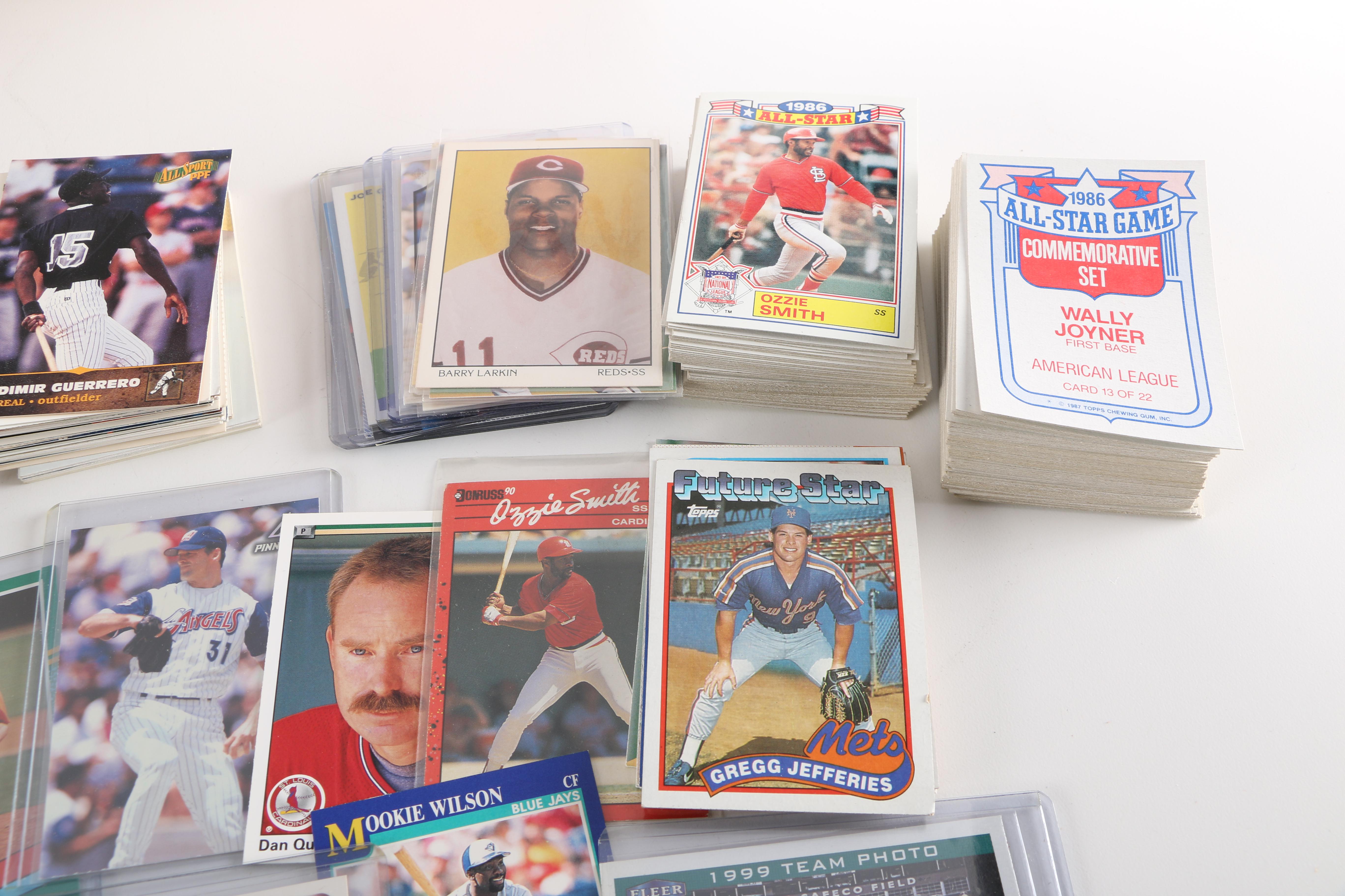 Collection of Baseball Cards and Baseball Card Holder