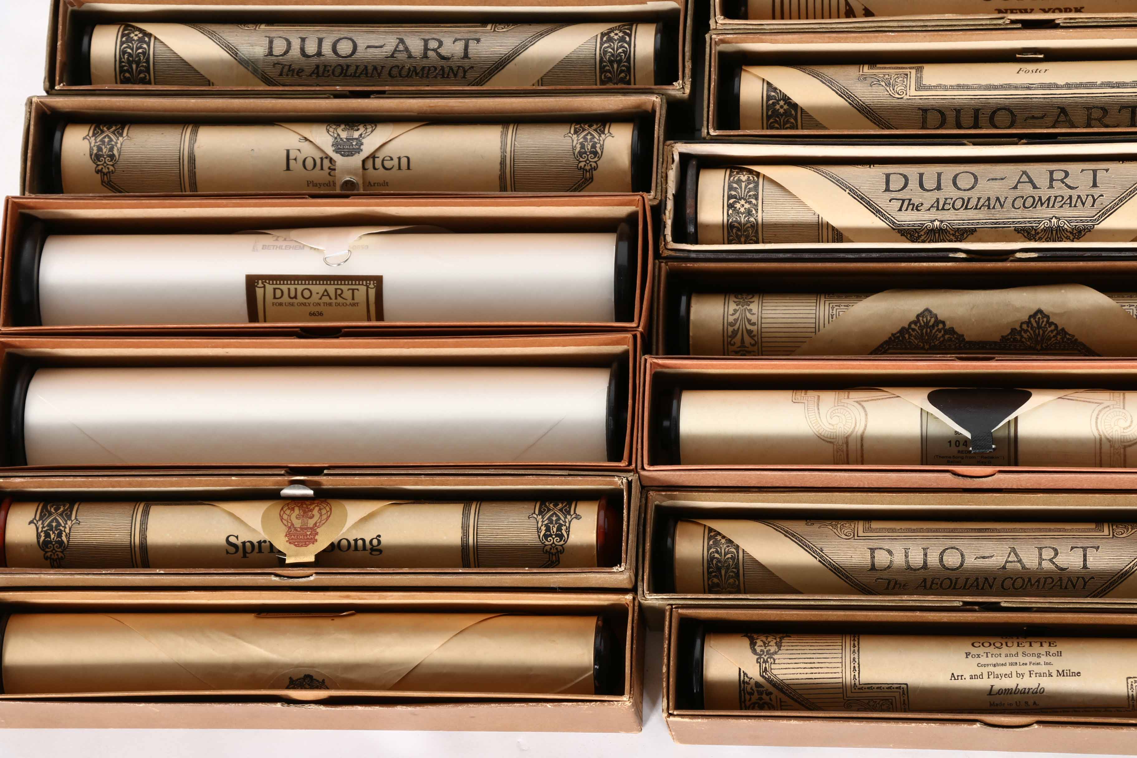 Duo-Art Player Piano Music Rolls