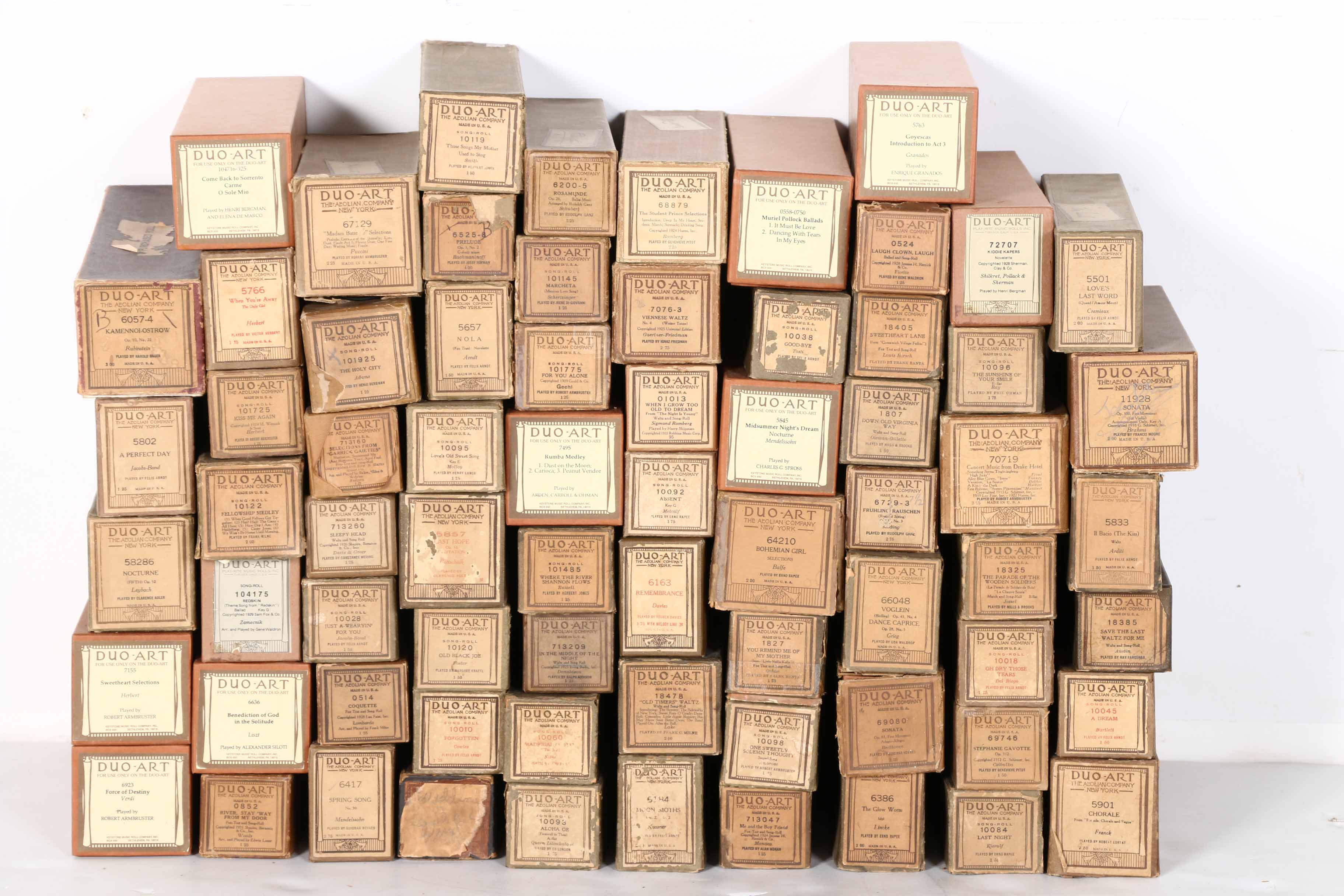 Duo-Art Player Piano Music Rolls