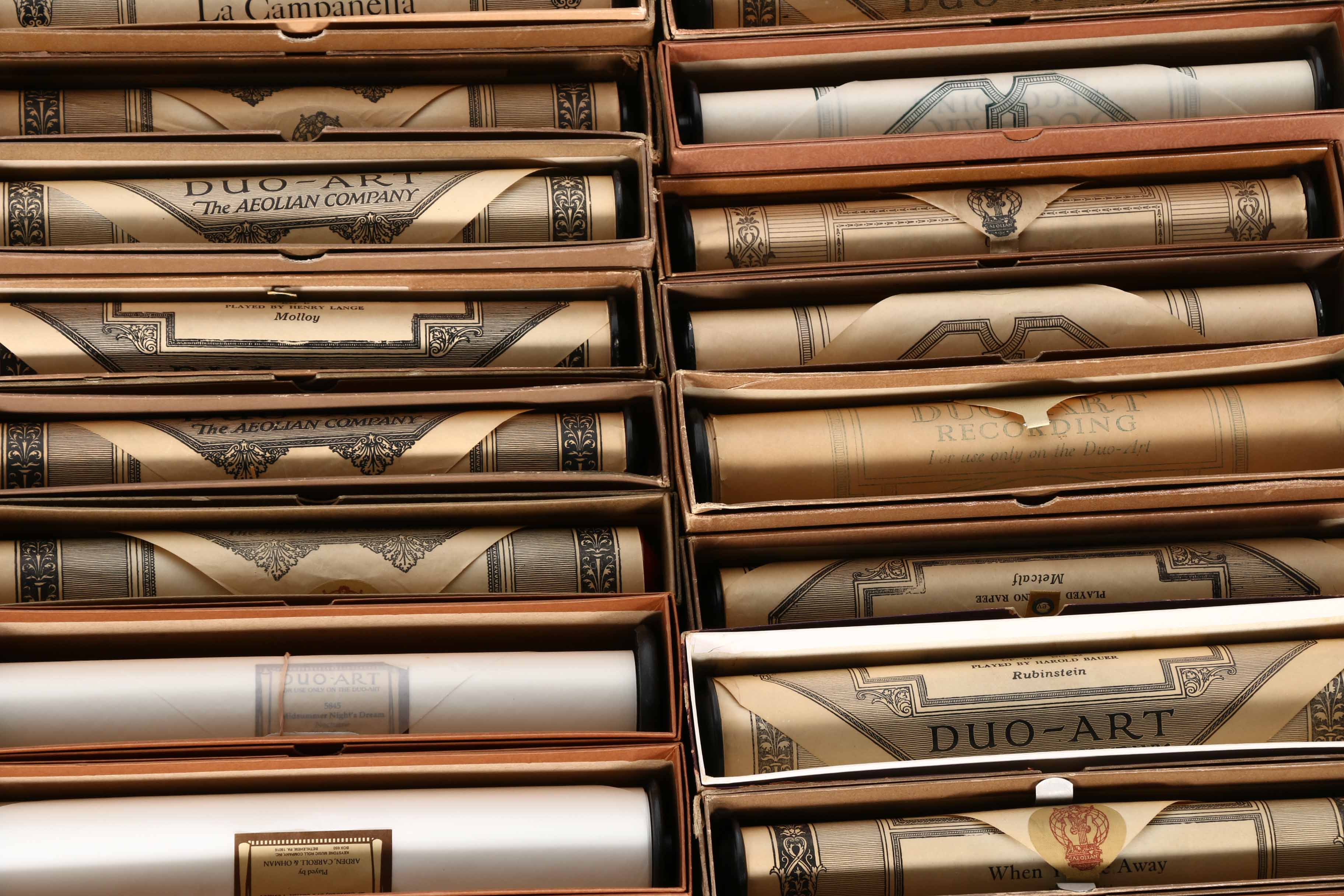 Duo-Art Player Piano Music Rolls