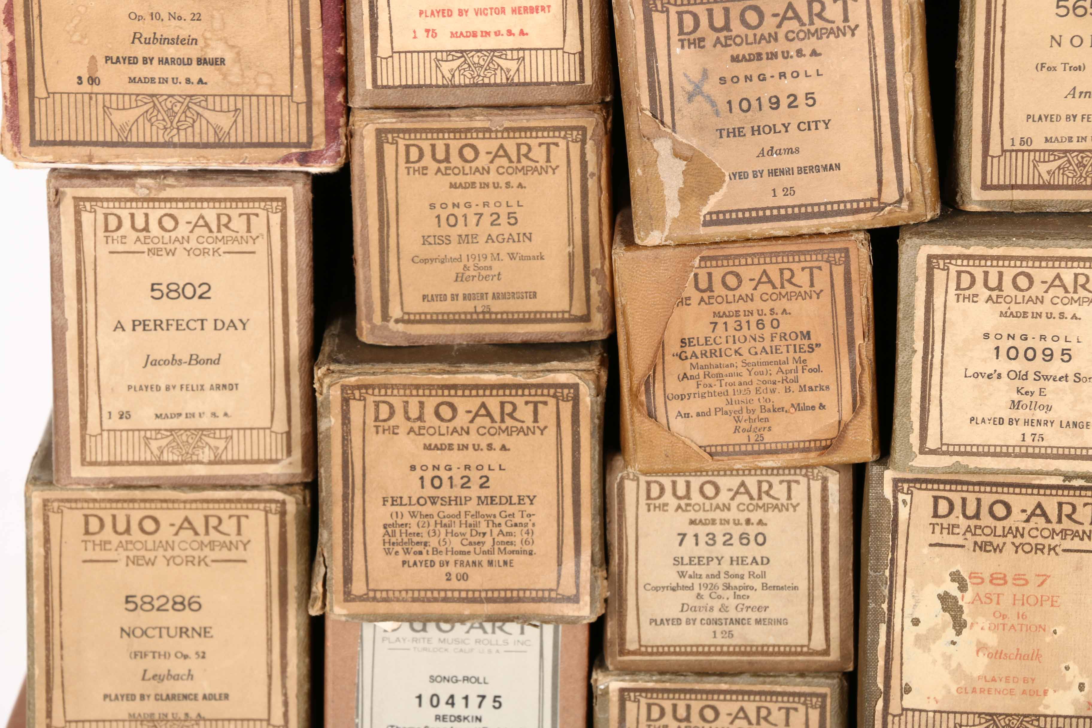 Duo-Art Player Piano Music Rolls