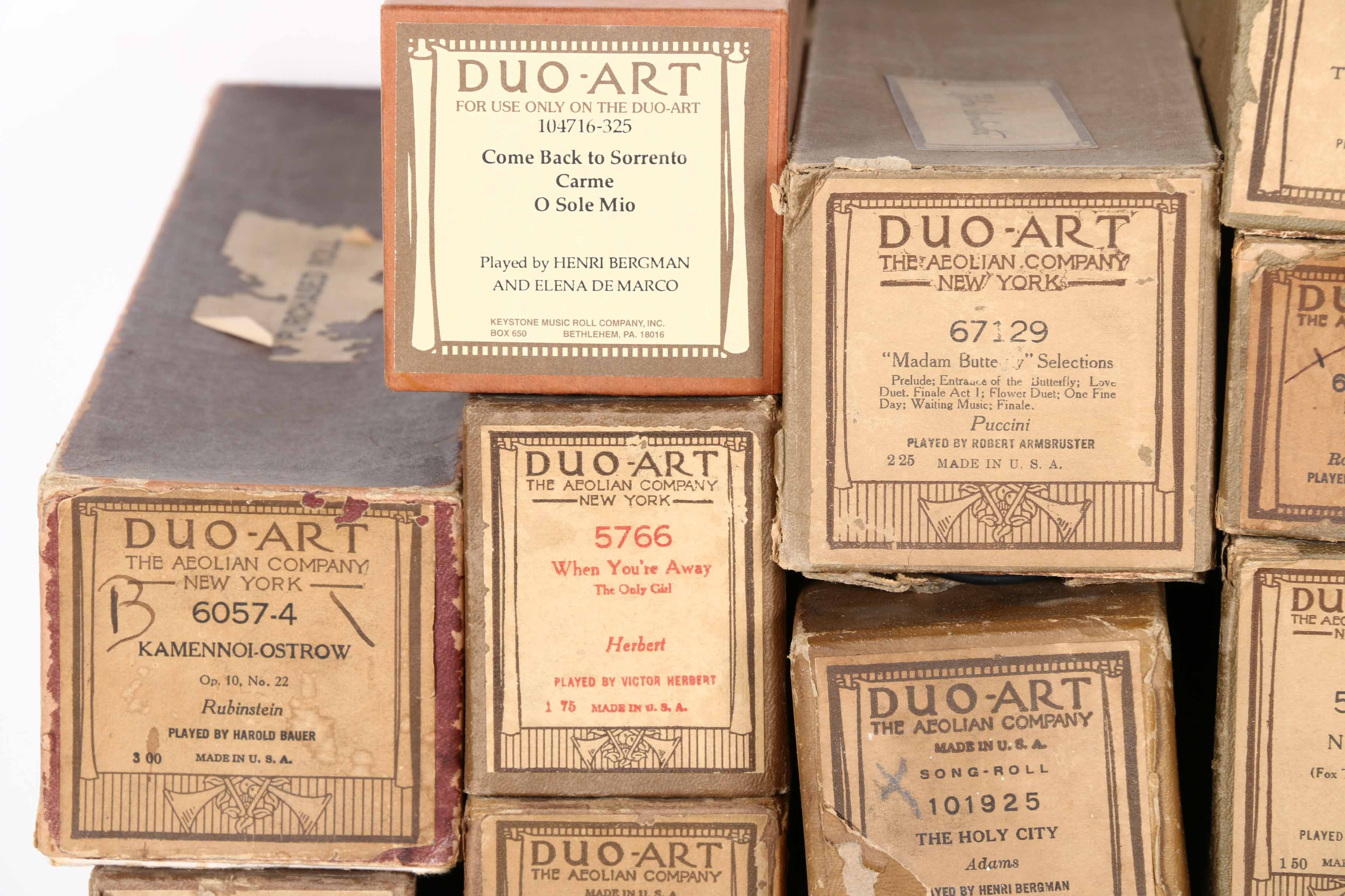 Duo-Art Player Piano Music Rolls
