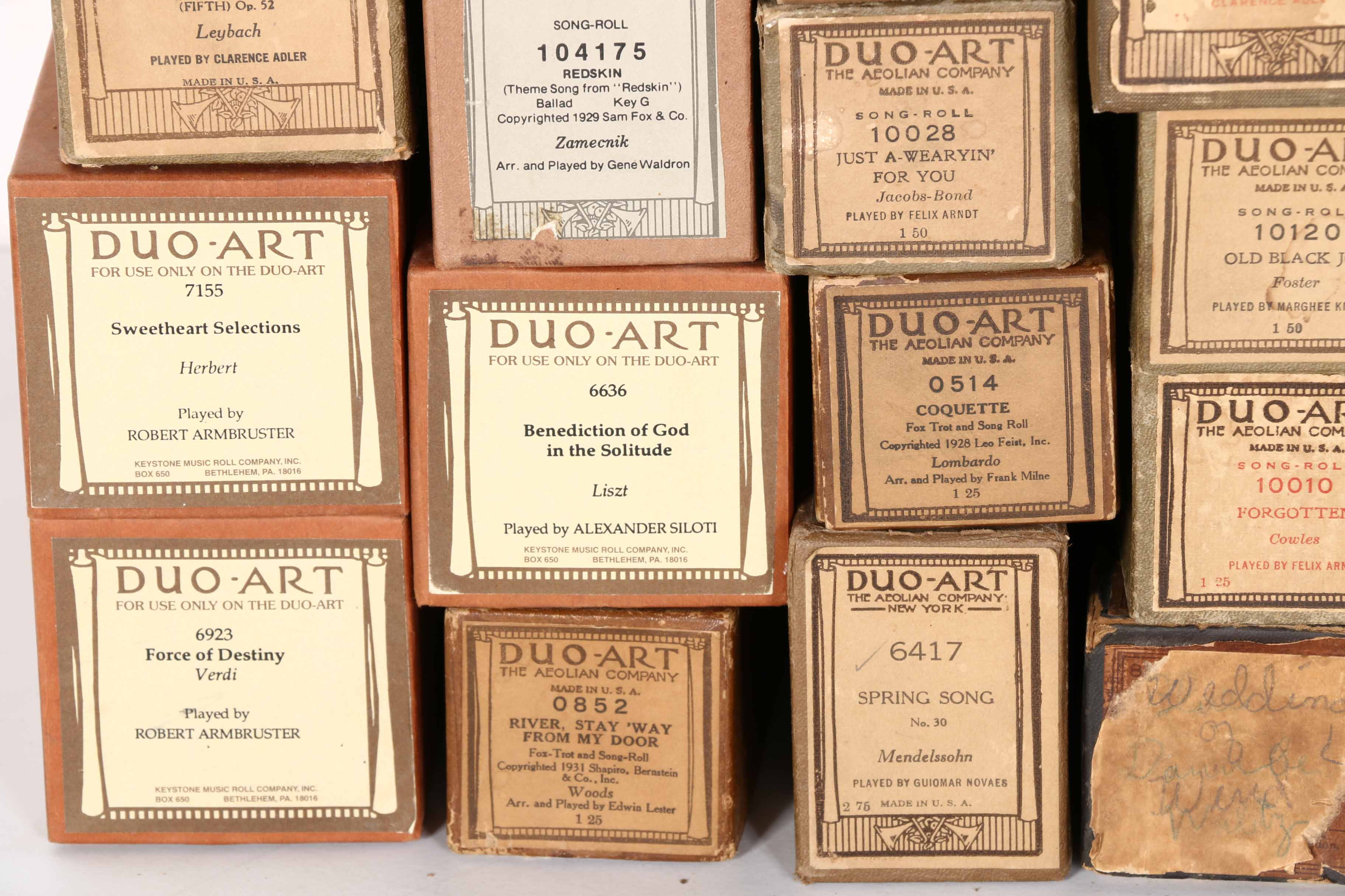 Duo-Art Player Piano Music Rolls