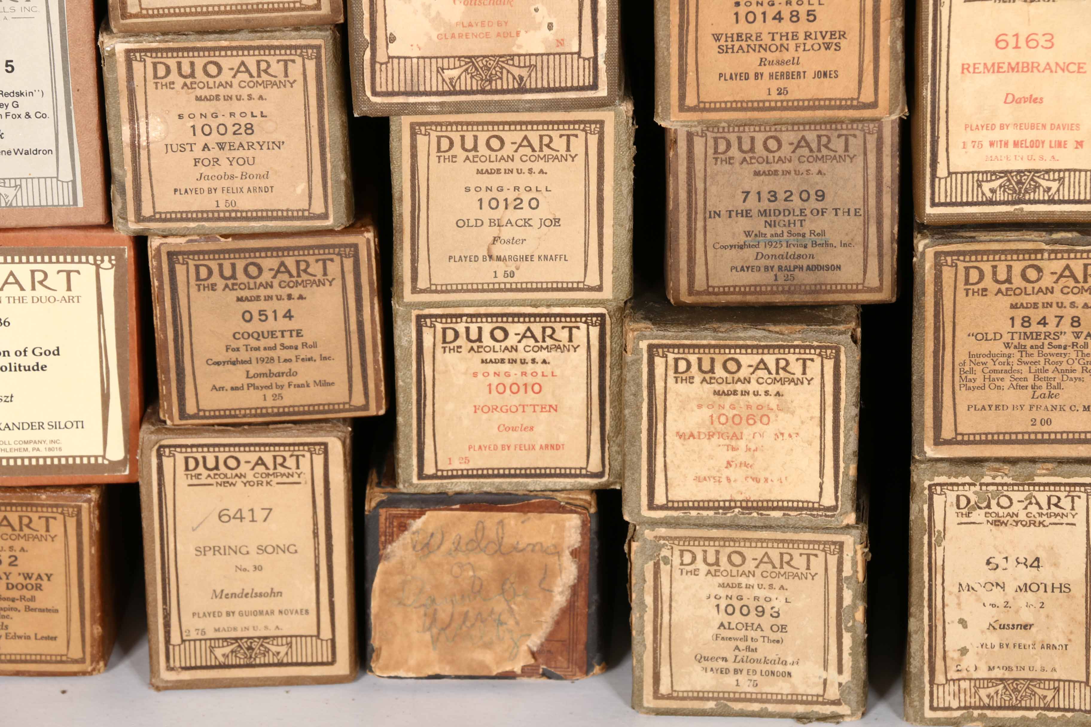 Duo-Art Player Piano Music Rolls