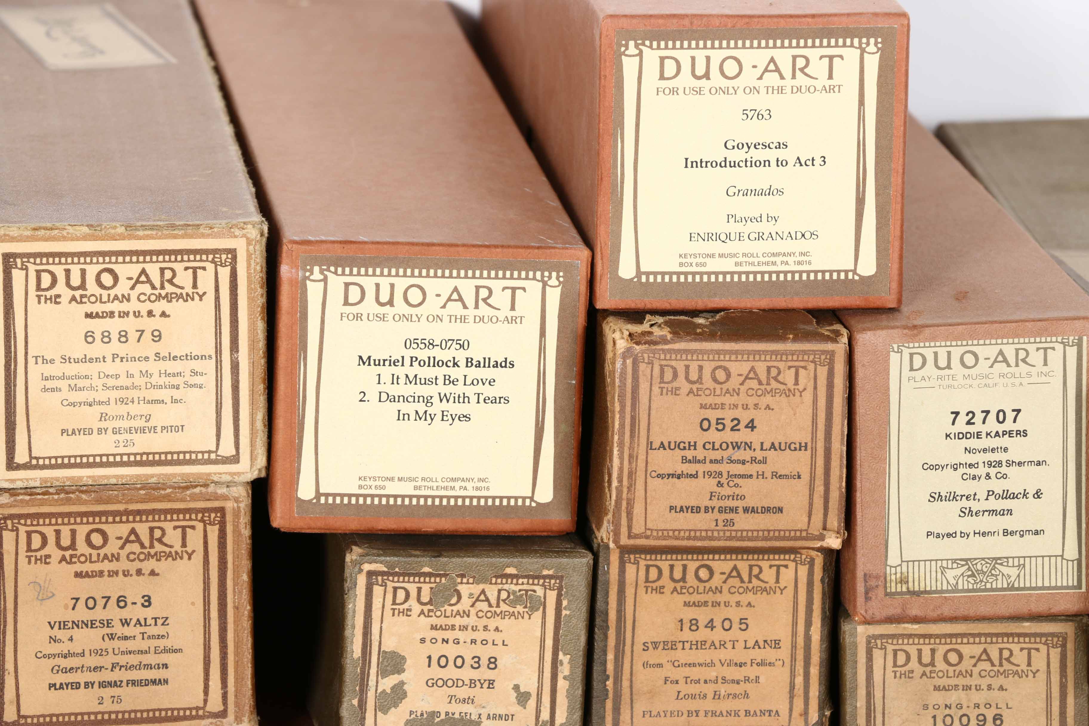 Duo-Art Player Piano Music Rolls