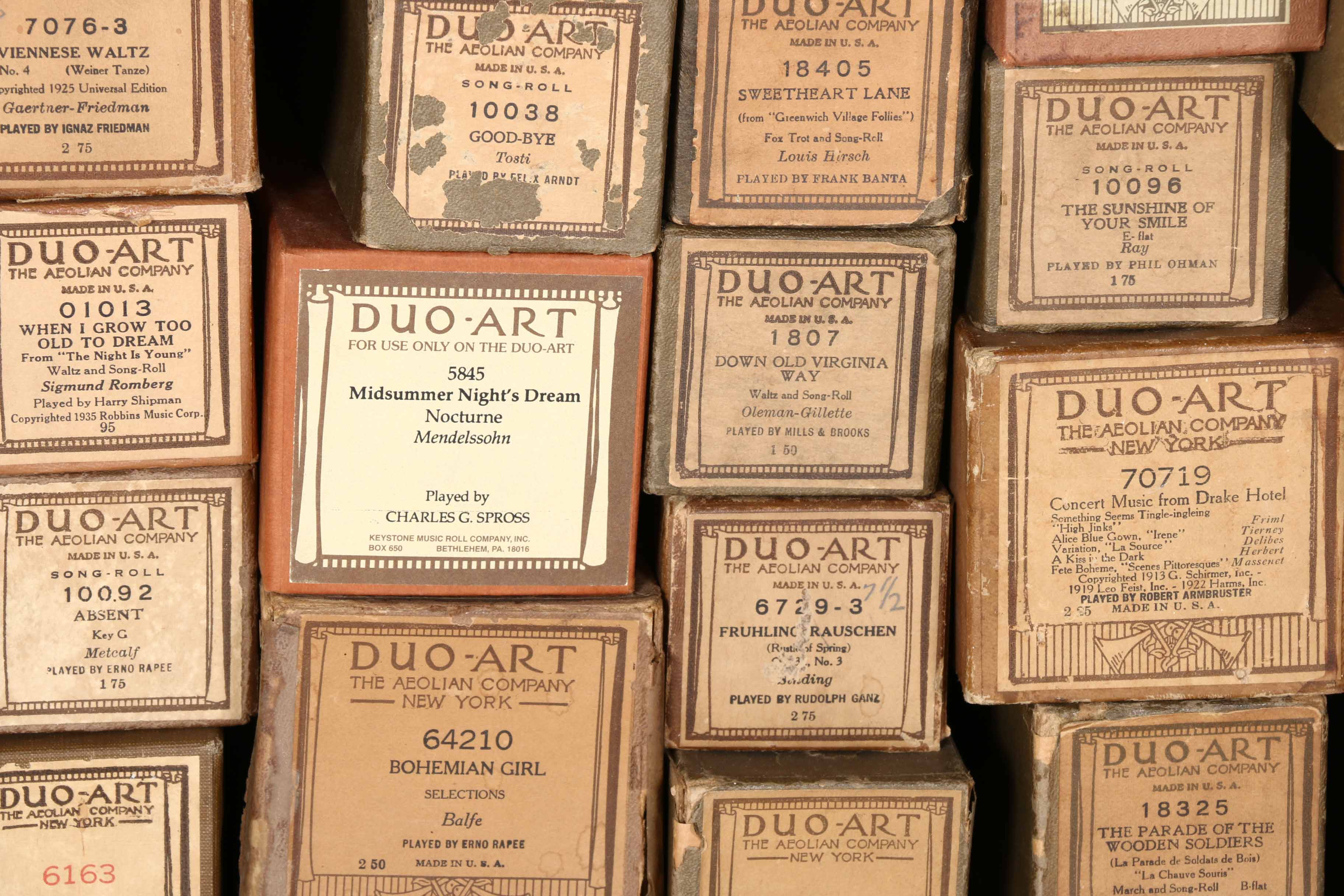 Duo-Art Player Piano Music Rolls
