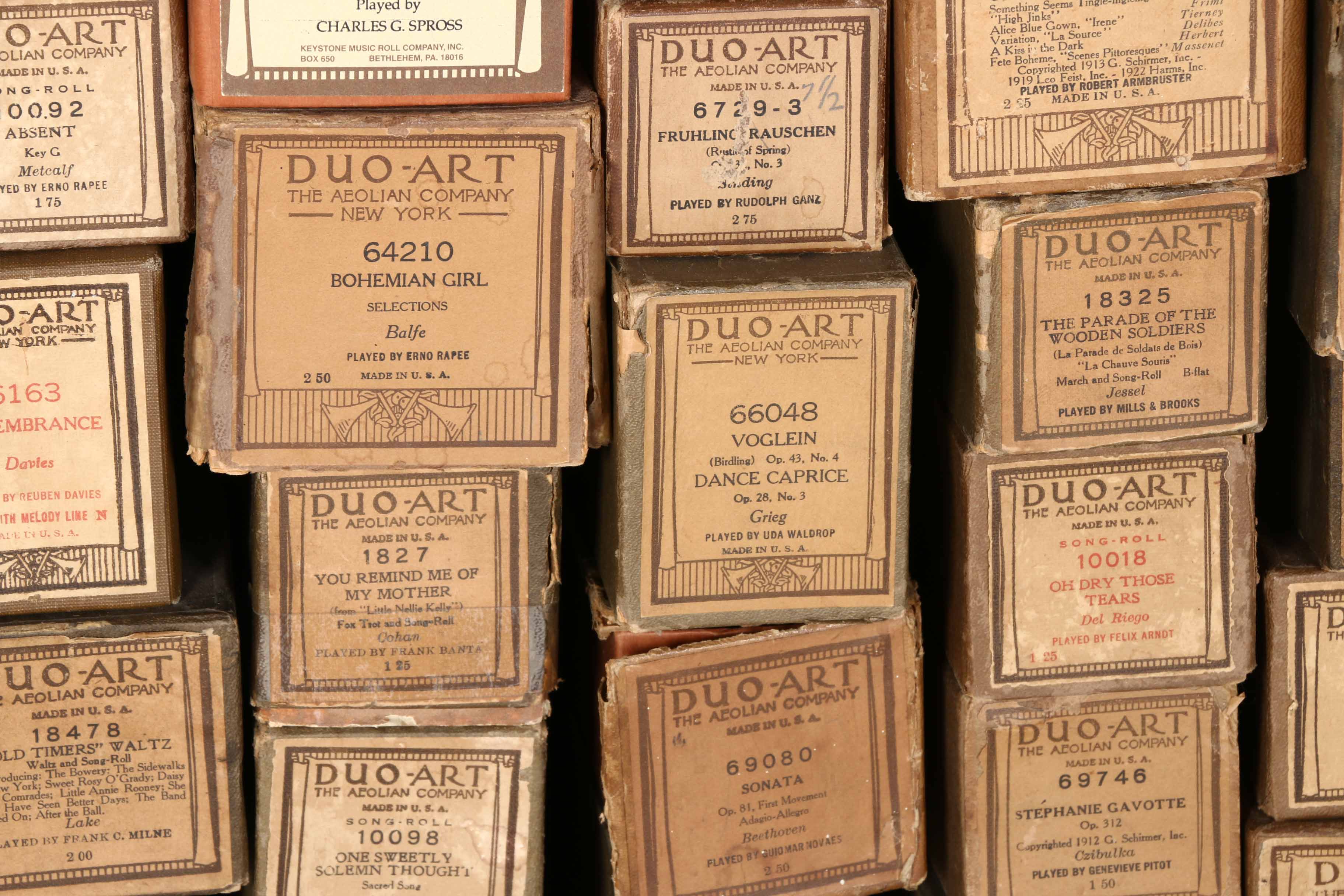 Duo-Art Player Piano Music Rolls