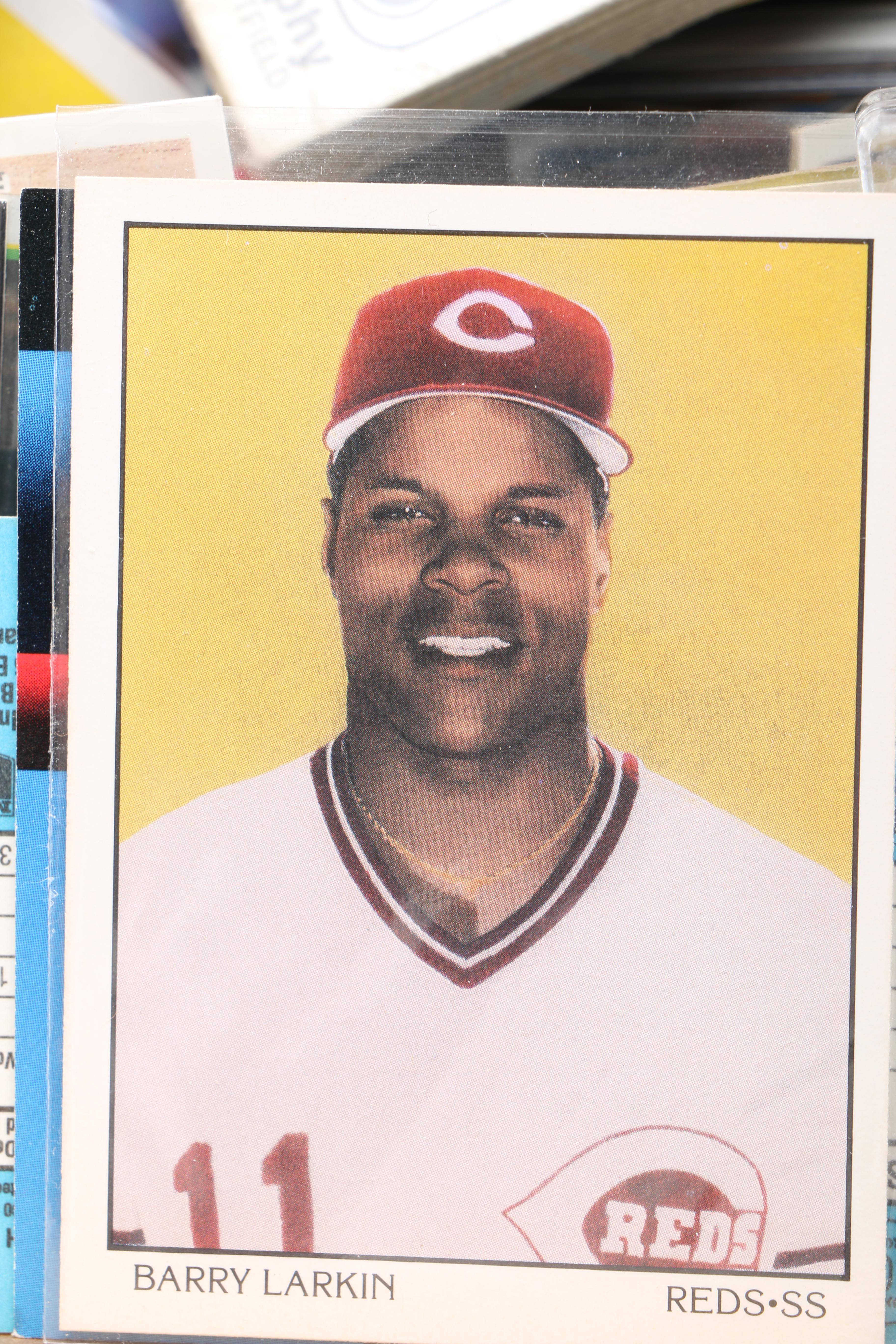 Collection of Baseball Cards and Baseball Card Holder