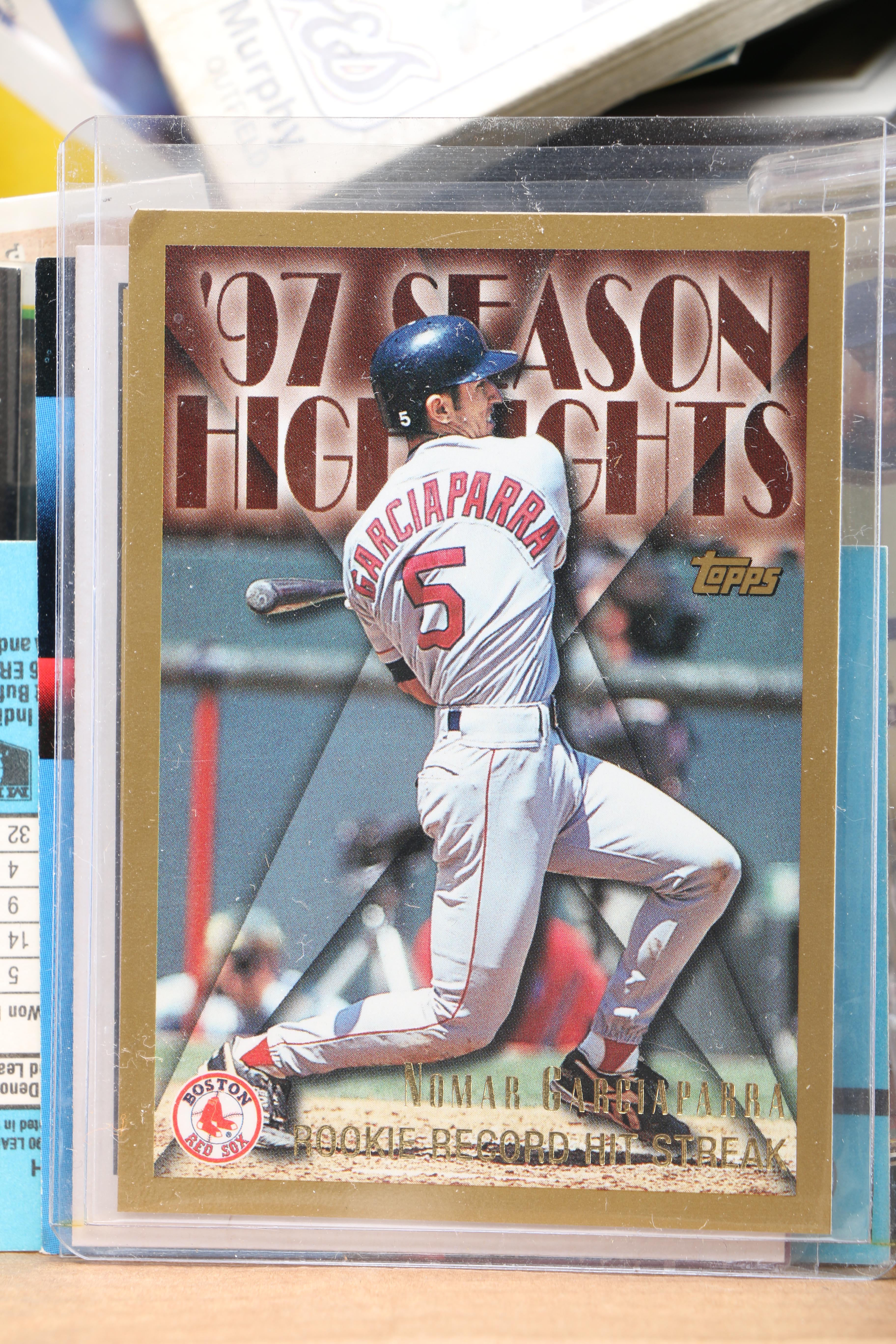 Collection of Baseball Cards and Baseball Card Holder