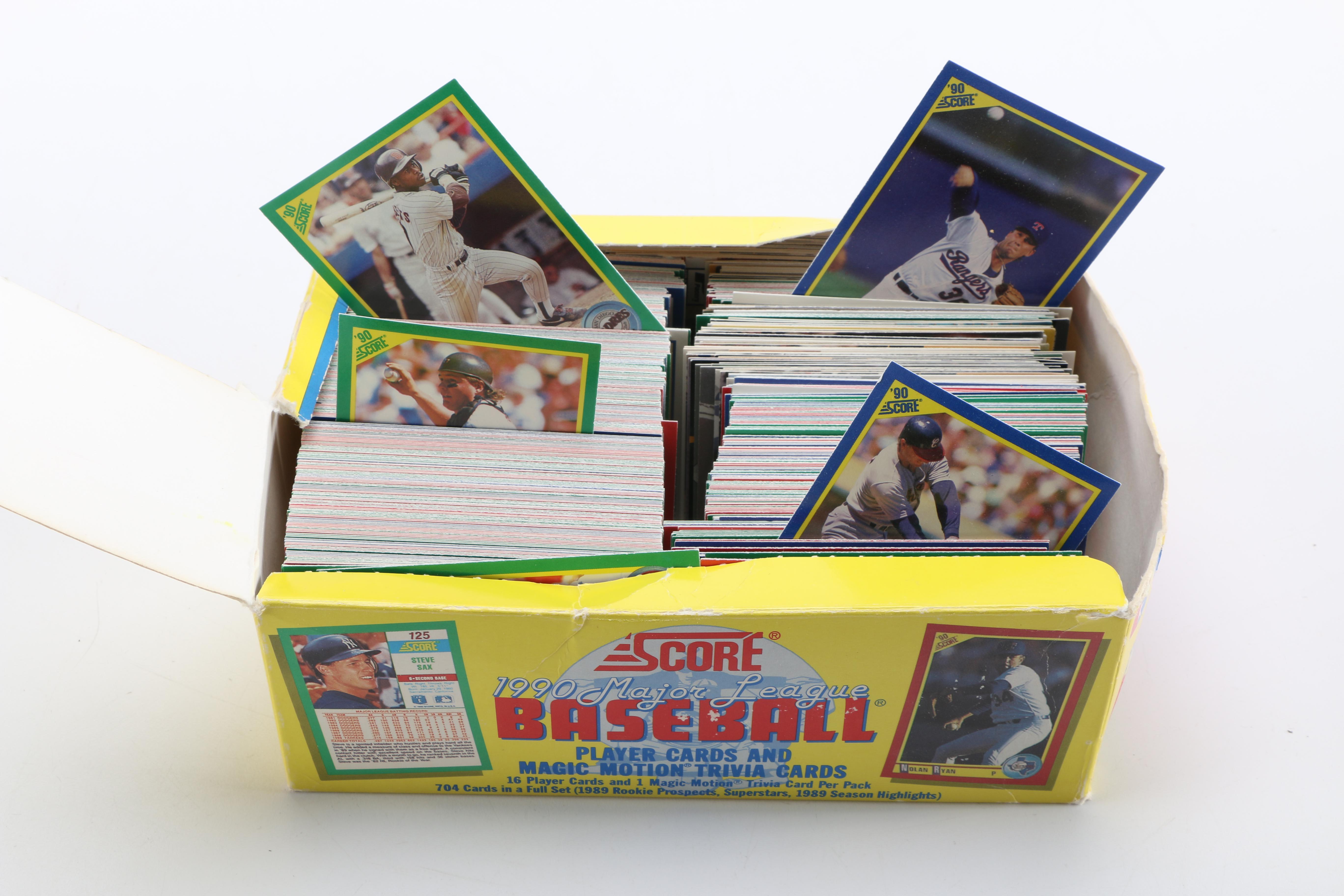 Collection of Baseball Cards and Baseball Card Holder