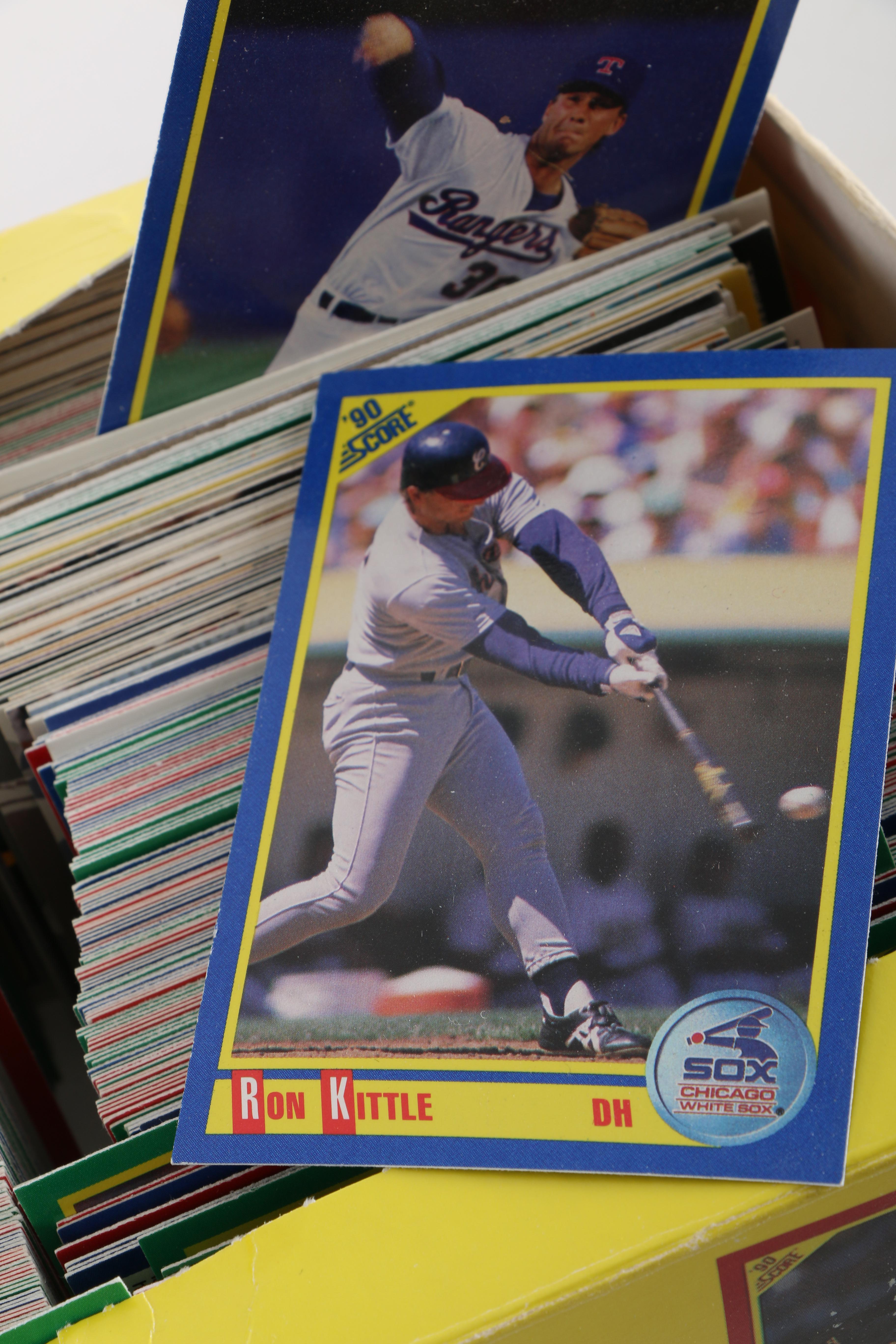 Collection of Baseball Cards and Baseball Card Holder