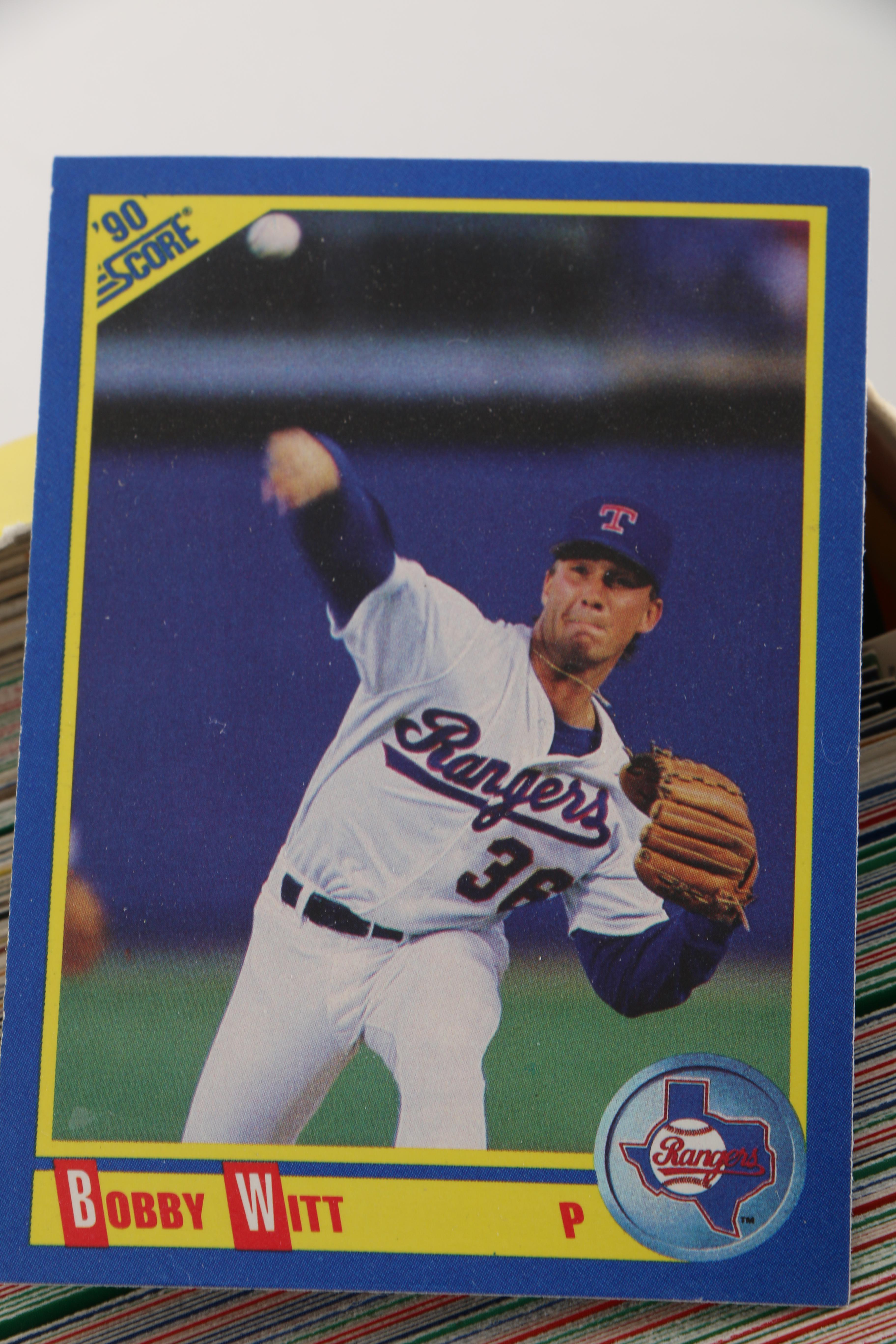 Collection of Baseball Cards and Baseball Card Holder