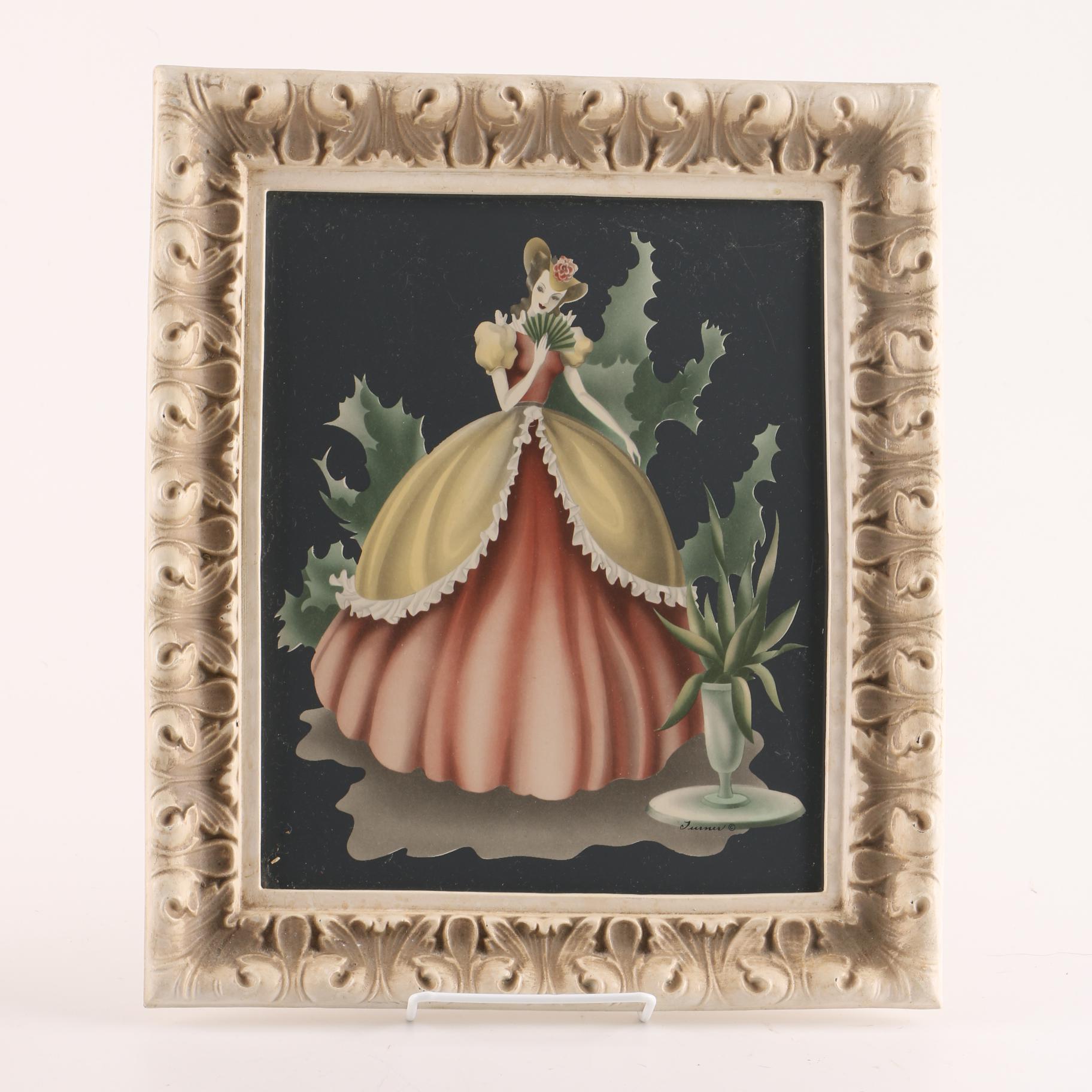 Circa 1940s Turner Manufacturing Co. Prints of 19th Century Figures