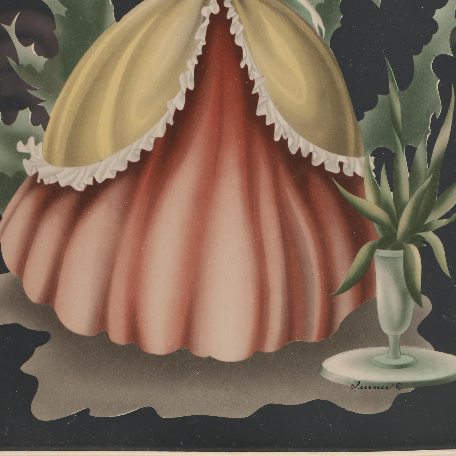 Circa 1940s Turner Manufacturing Co. Prints of 19th Century Figures