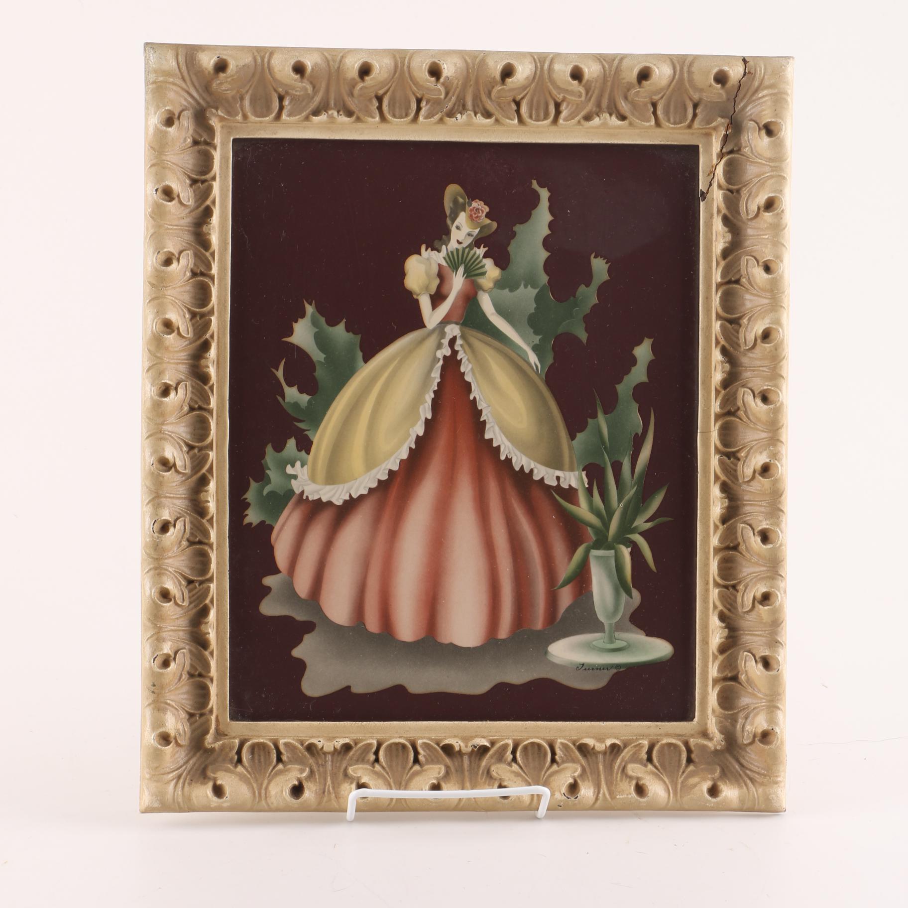 Circa 1940s Turner Manufacturing Co. Prints of 19th Century Figures