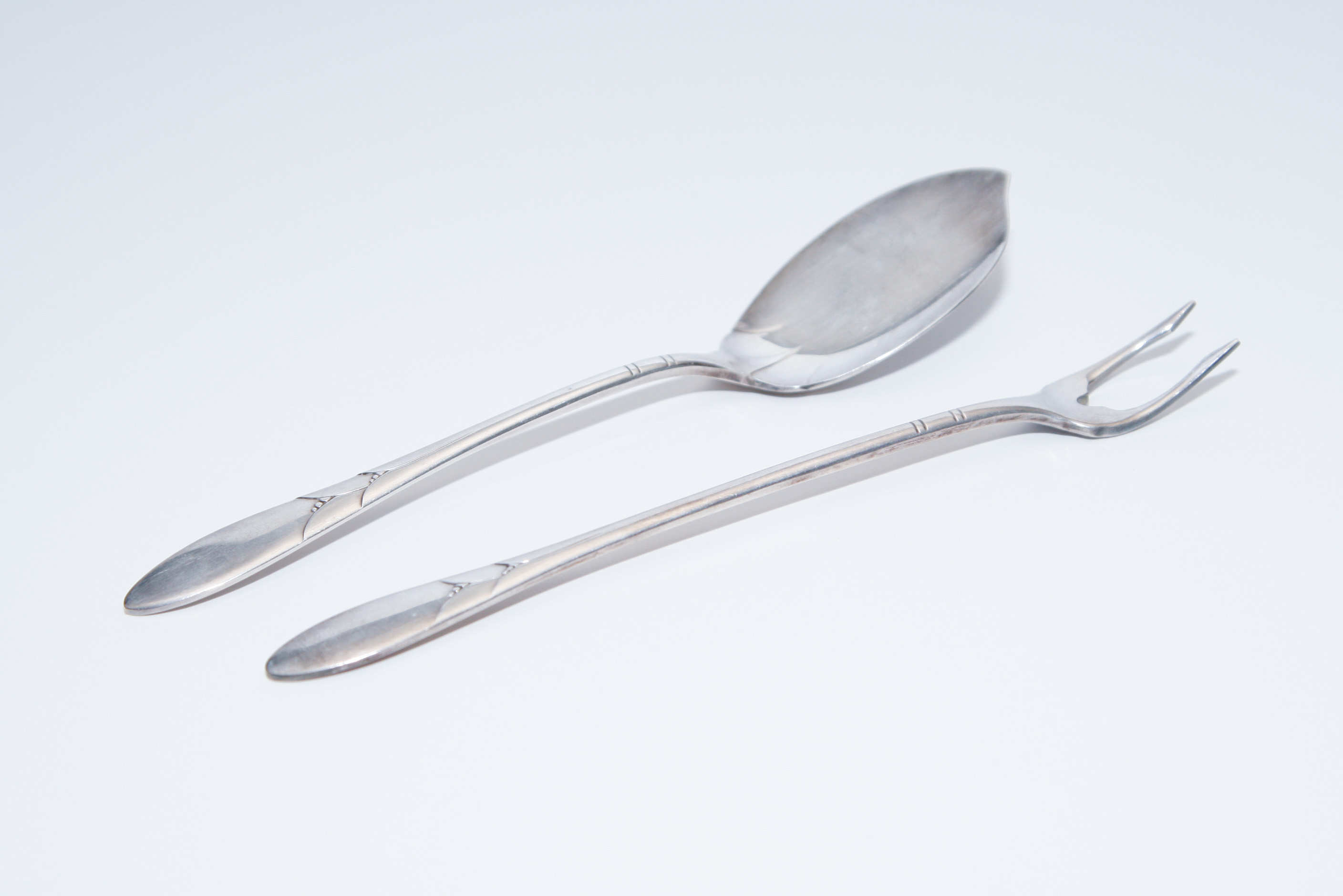 Oneida Community Silverplate "Lady Hamilton" Pickle Fork and Jelly Server