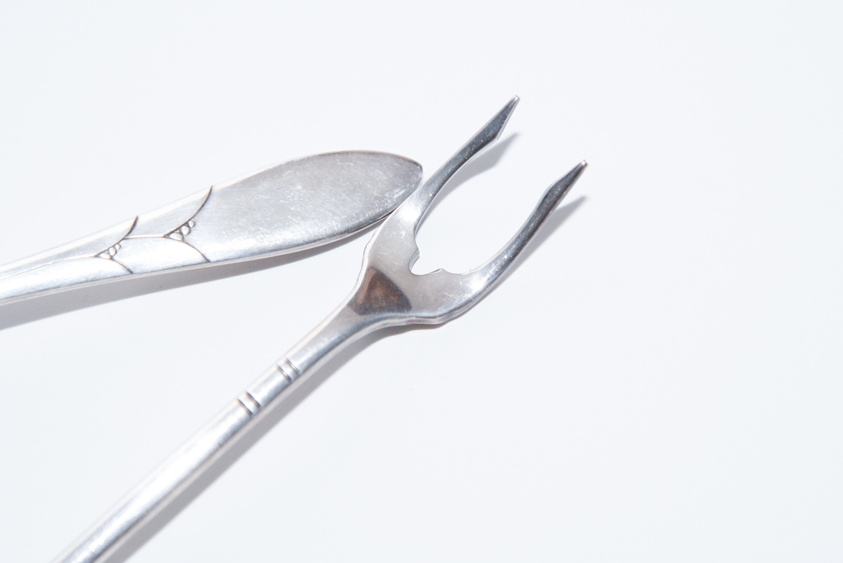 Oneida Community Silverplate "Lady Hamilton" Pickle Fork and Jelly Server