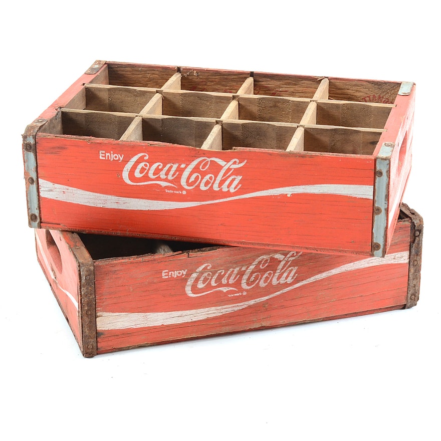 Vintage Coca-Cola Wooden Crates